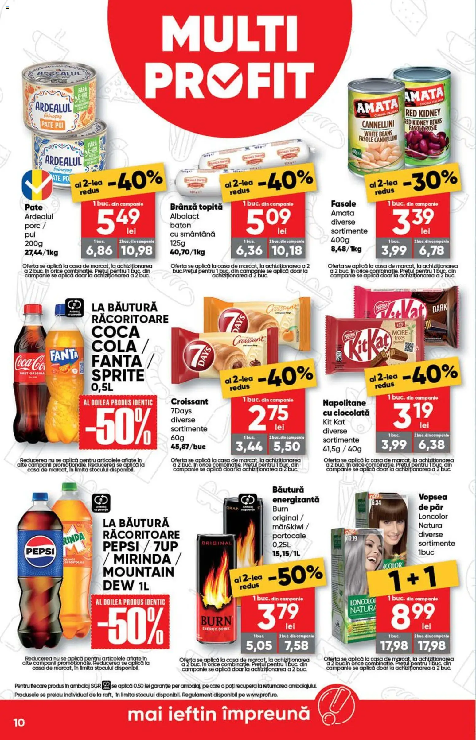 Catalog Profi 13 - 25 Mai 2026 | Pagina 10 | Produse: Napolitane, Ciocolată, Băutură energizantă, Smântână
