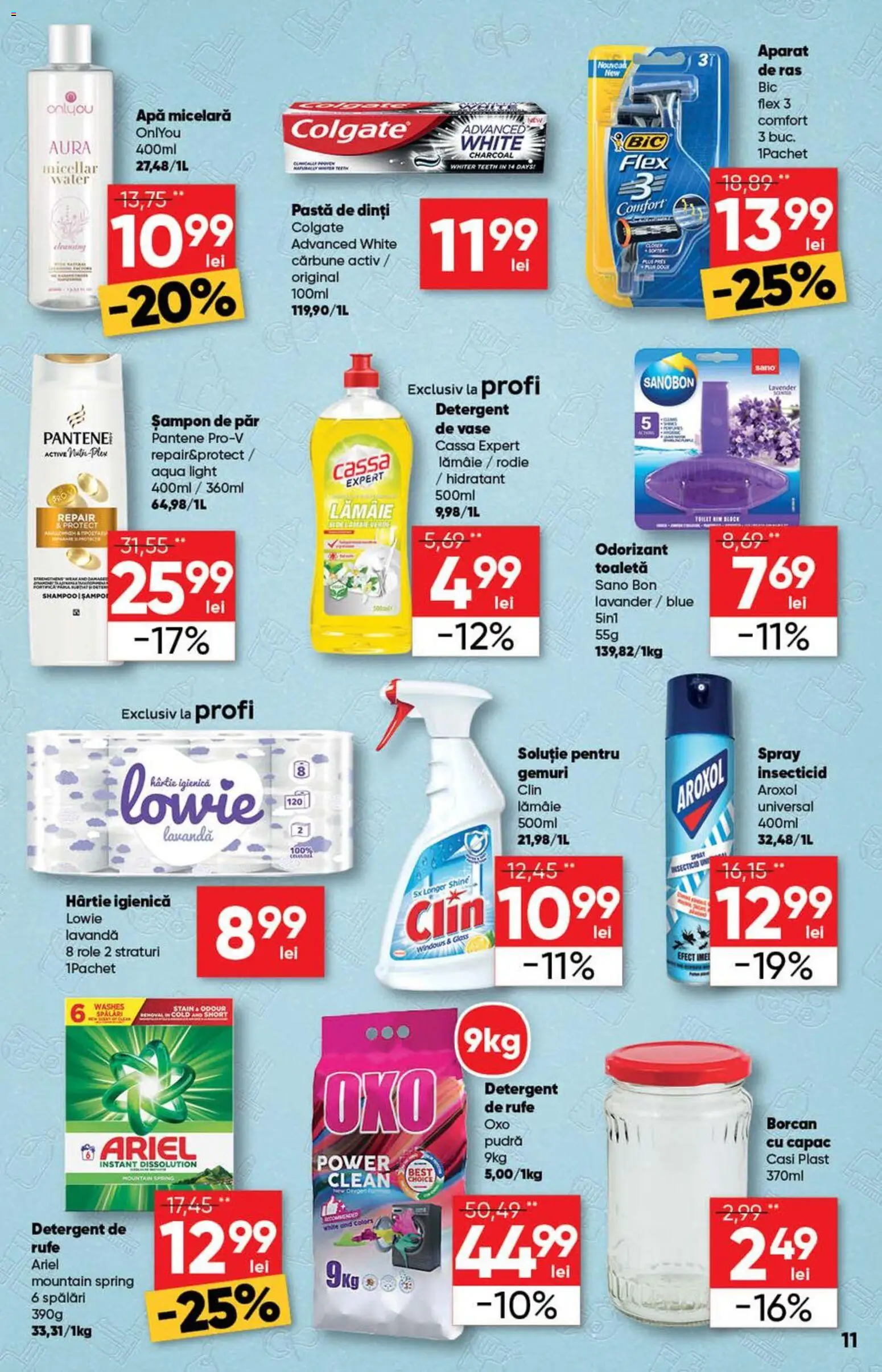 Catalog Profi 13 - 25 Mai 2026 | Pagina 11 | Produse: Pudră, Apă micelară, Pastă de dinți, Apă