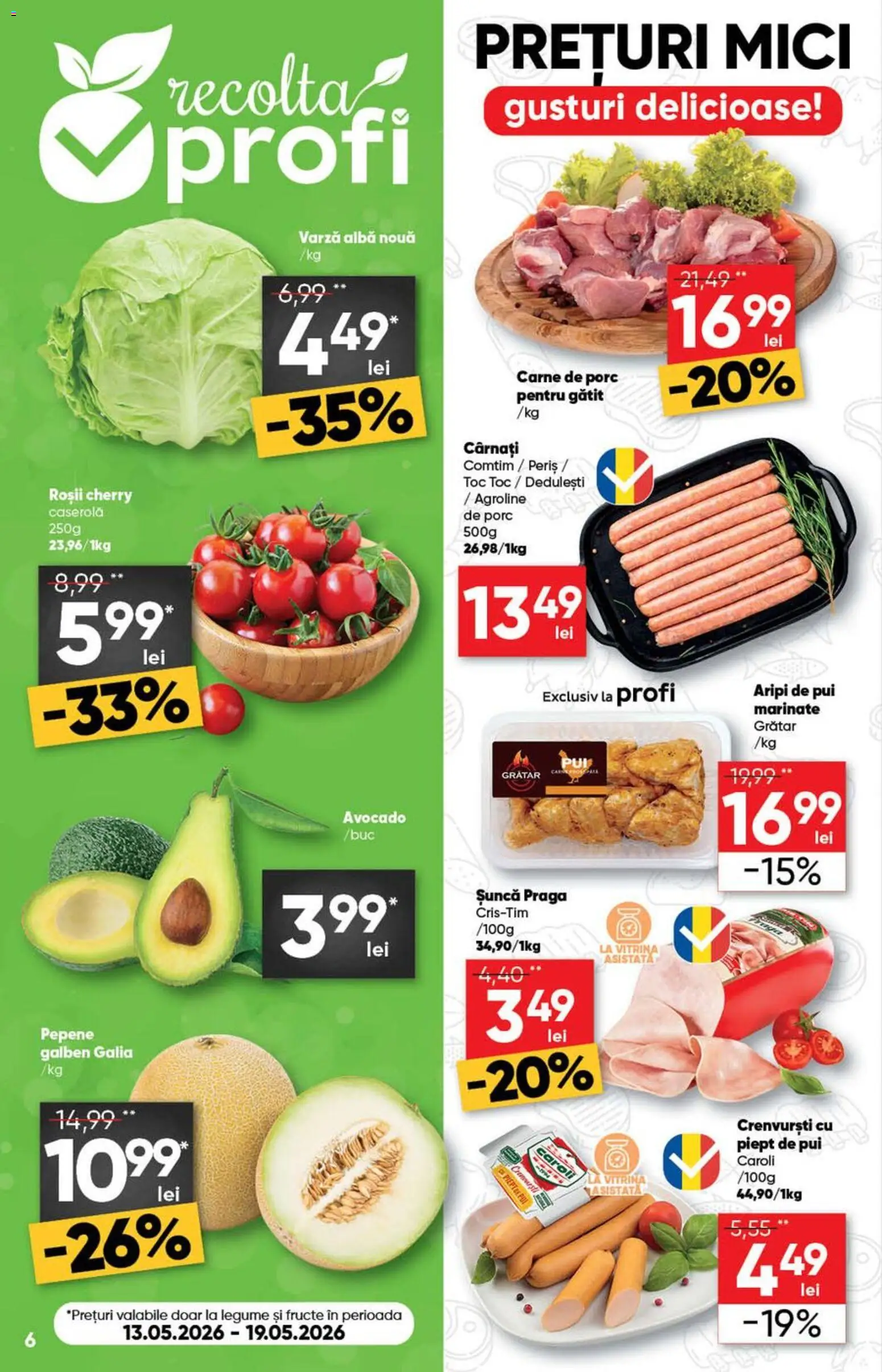 Catalog Profi 13 - 25 Mai 2026 | Pagina 6 | Produse: Varză, Roșii, Legume, Cârnați