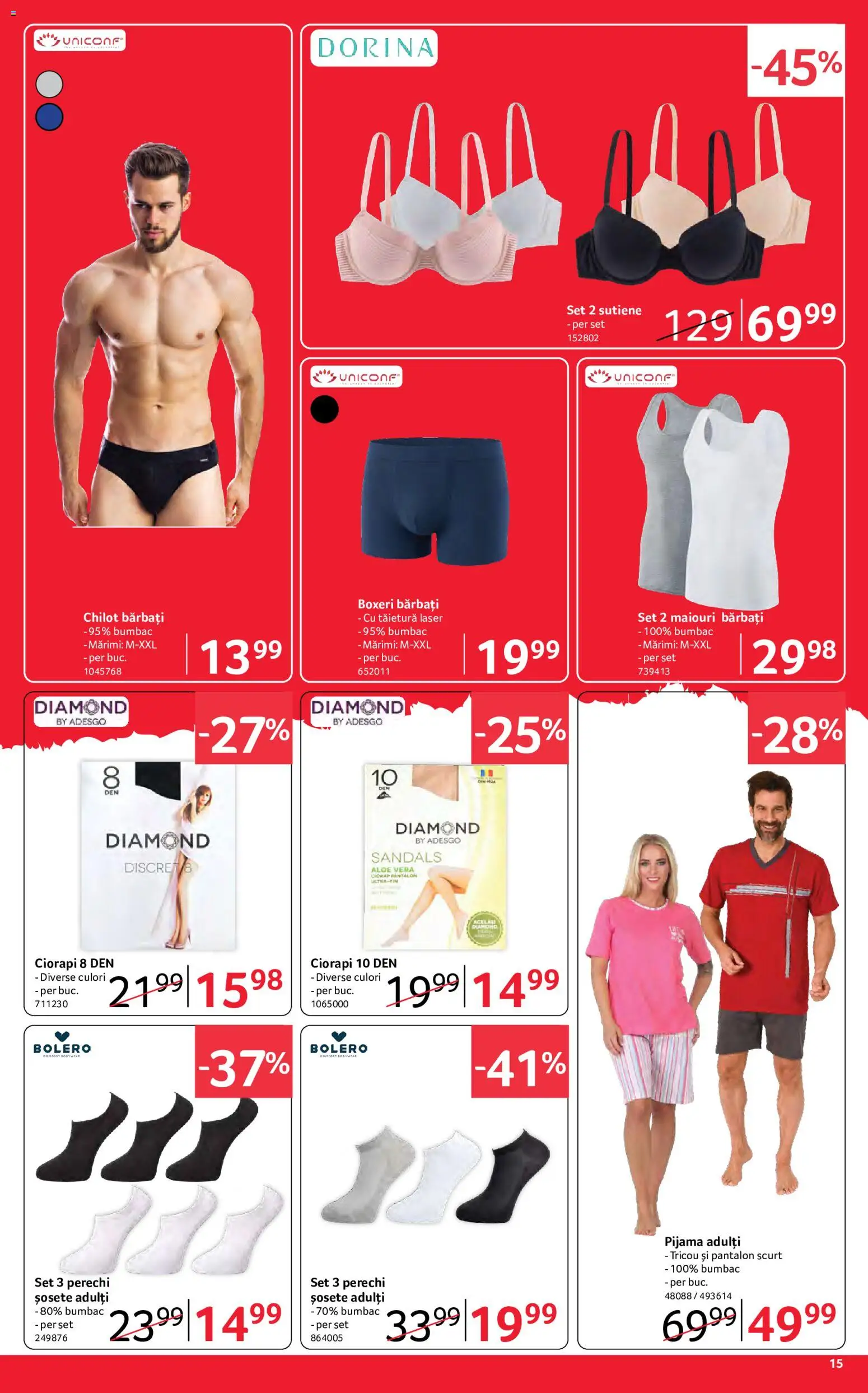 Catalog Selgros 15 - 27 Mai 2026 | Pagina 15 | Produse: Aloe vera, Tricou, Șosete, Boxeri