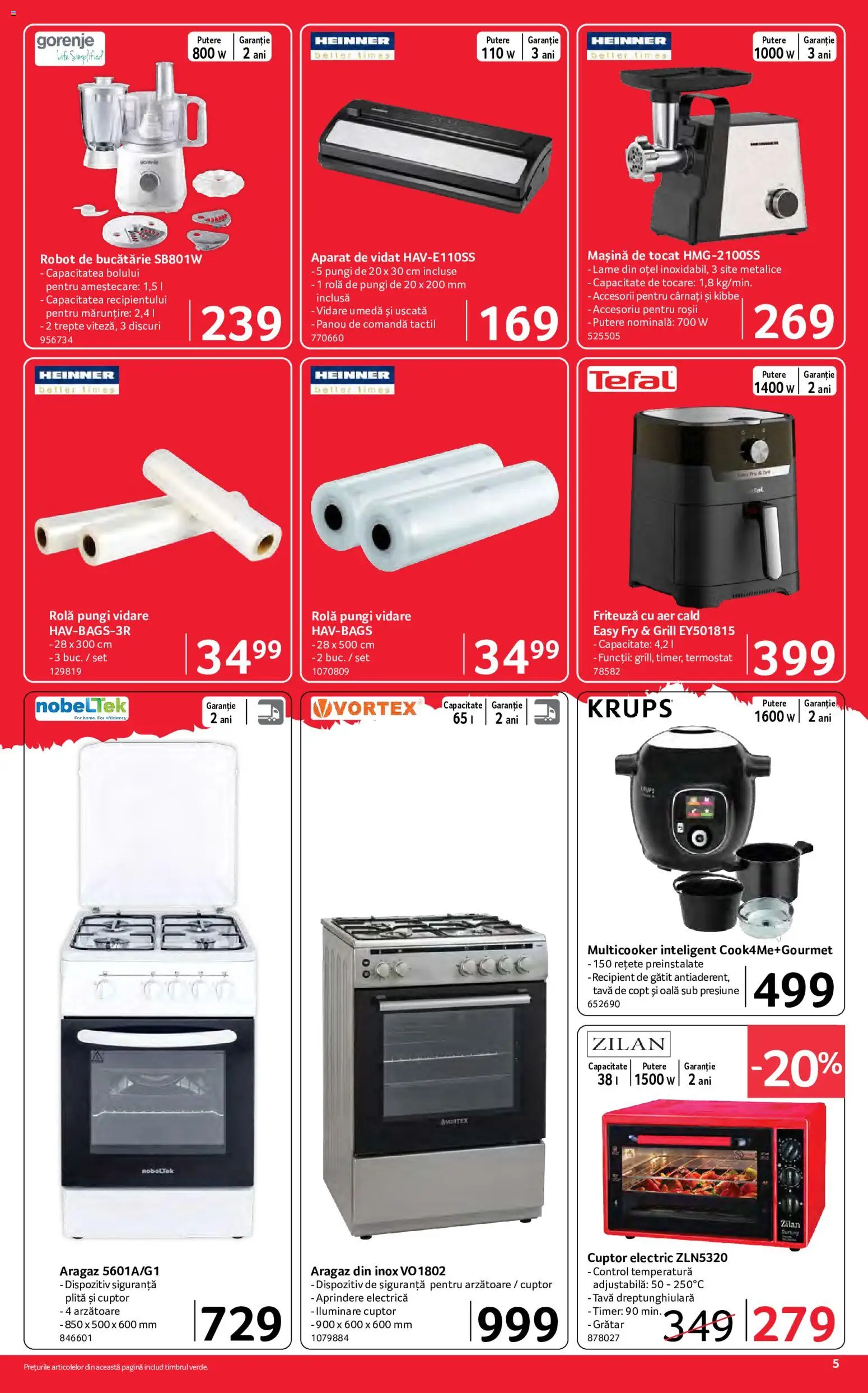Catalog Selgros 15 - 27 Mai 2026 | Pagina 5 | Produse: Robot de bucătarie, Tavă de copt, Oală, Cârnați