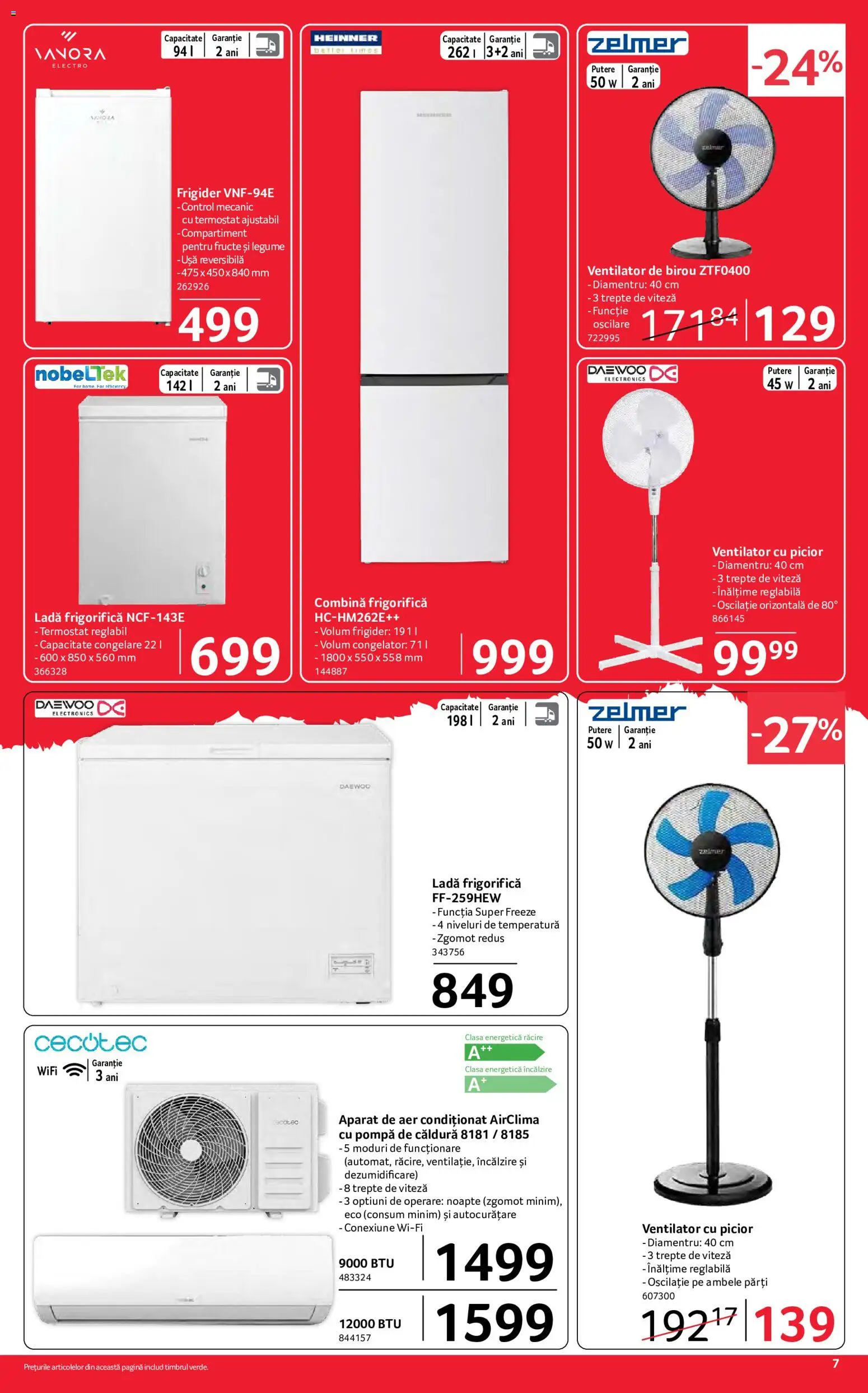 Catalog Selgros 15 - 27 Mai 2026 | Pagina 7 | Produse: Aer Condiționat, Çikolatalı gofret, Ventilator, Fructe