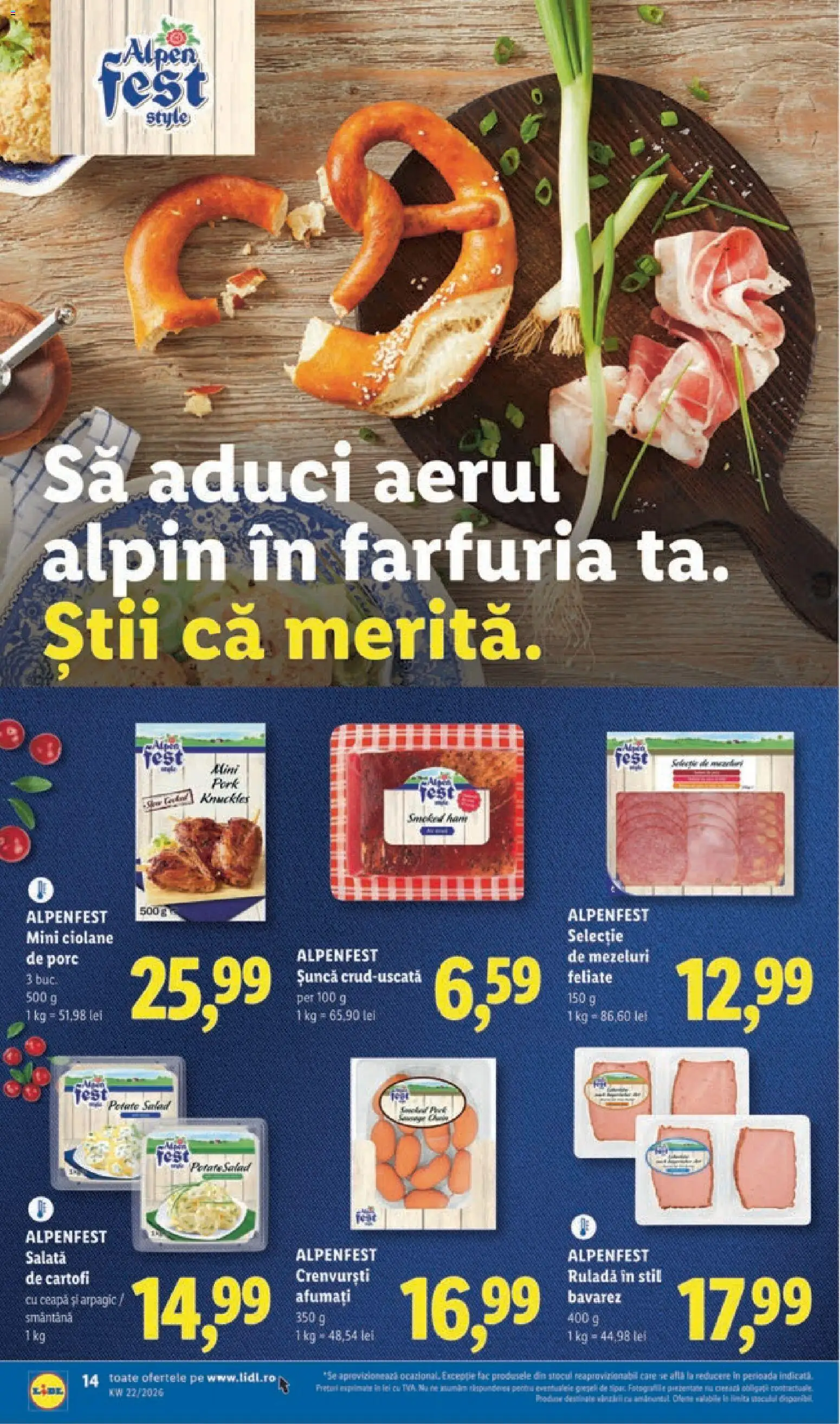 Catalog LIDL 25 - 30 Mai 2026 | Pagina 14 | Produse: Delgeç, Crenvurști, Smântână, Ceapă
