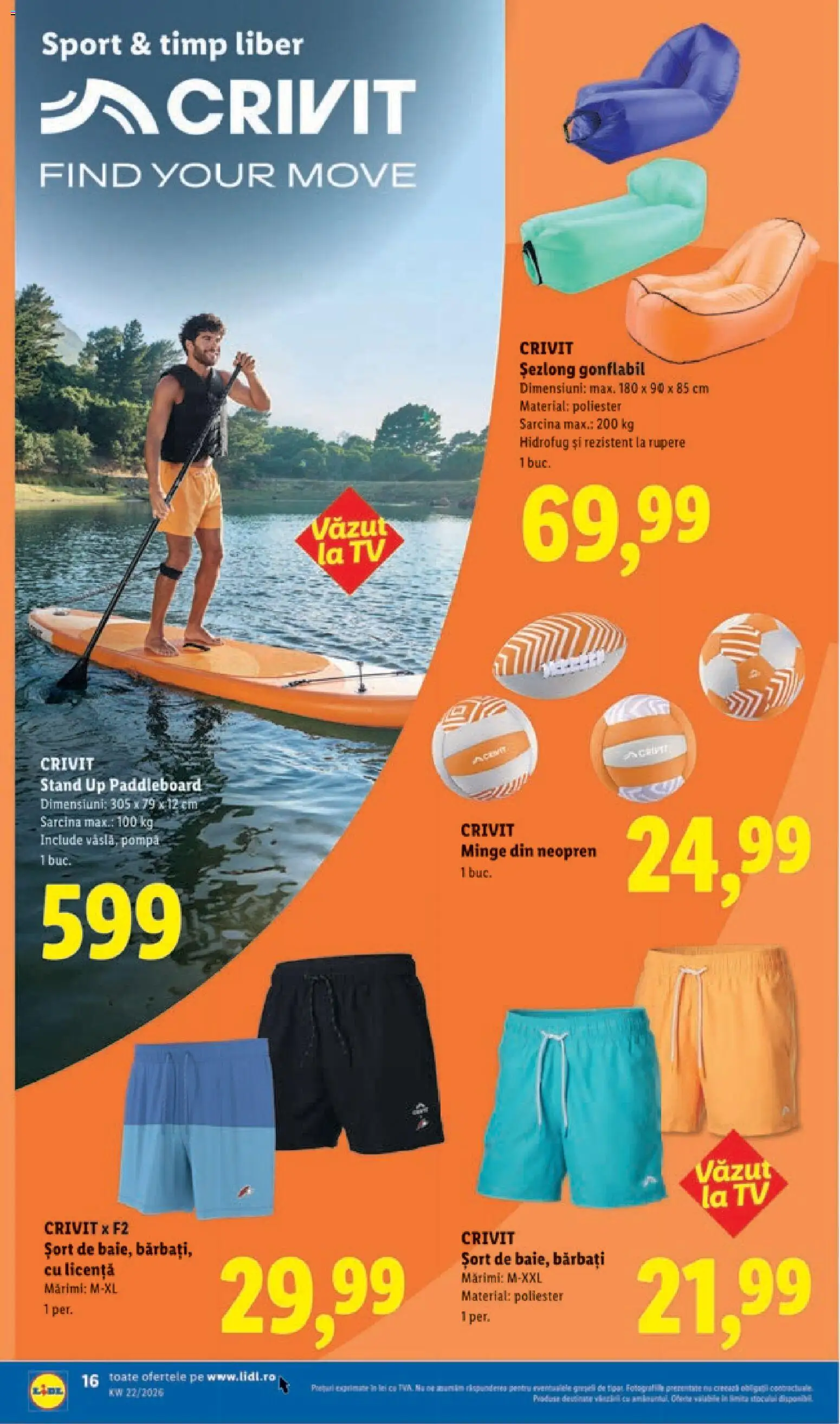 Catalog LIDL 25 - 30 Mai 2026 | Pagina 16 | Produse: Șort, Șezlong