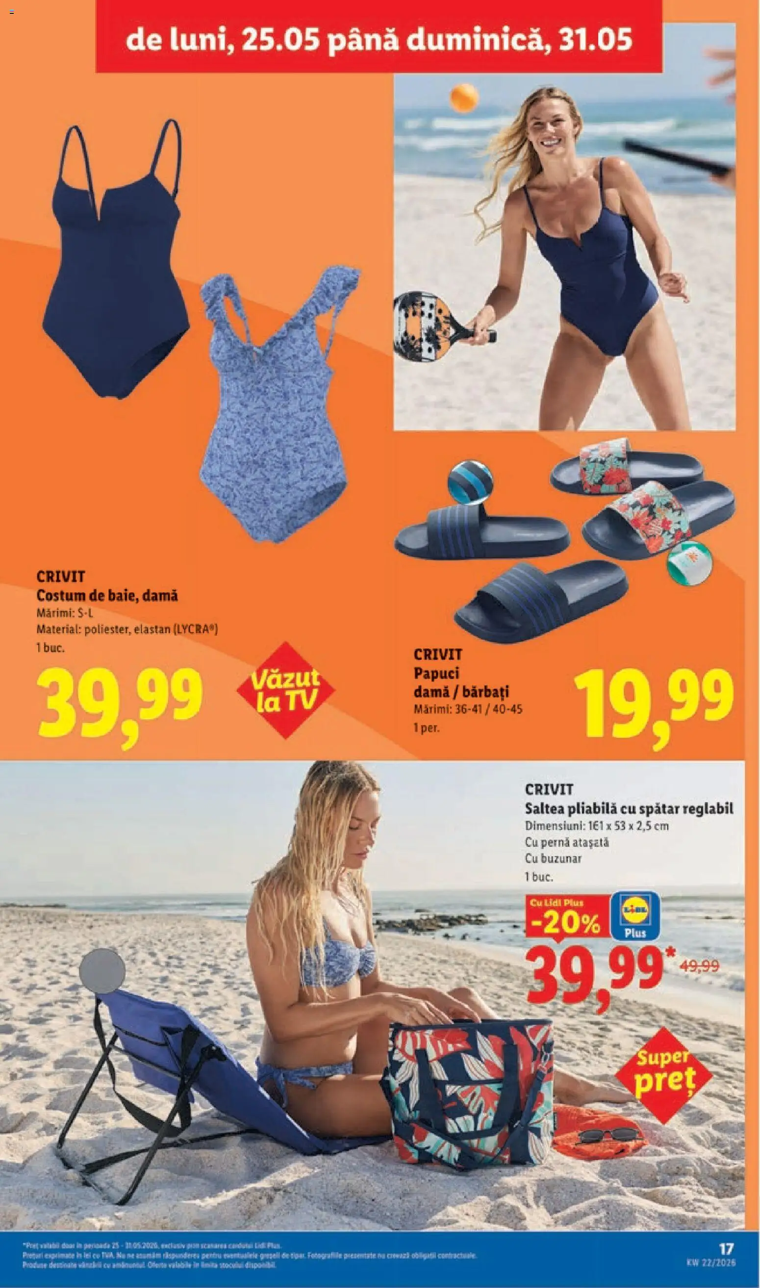 Catalog LIDL 25 - 30 Mai 2026 | Pagina 17 | Produse: Saltea, Pernă, Costum, Papuci