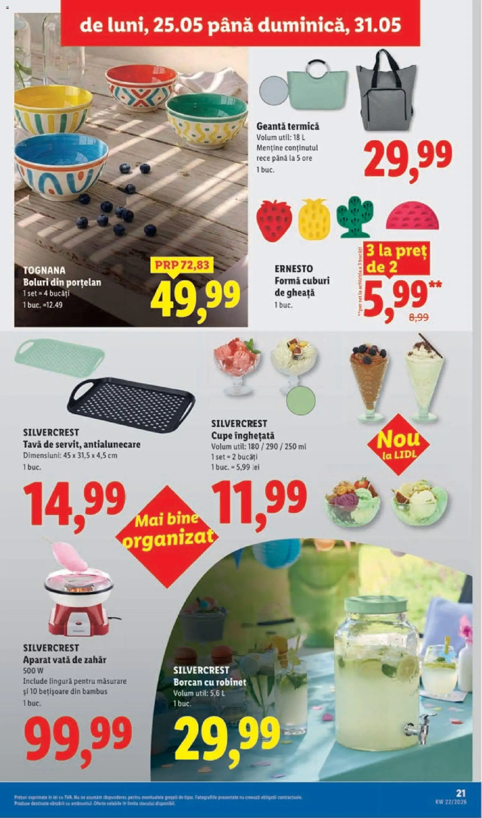 Catalog LIDL 25 - 30 Mai 2026 | Pagina 21 | Produse: Geantă, Borcan, Înghețată, Zahăr