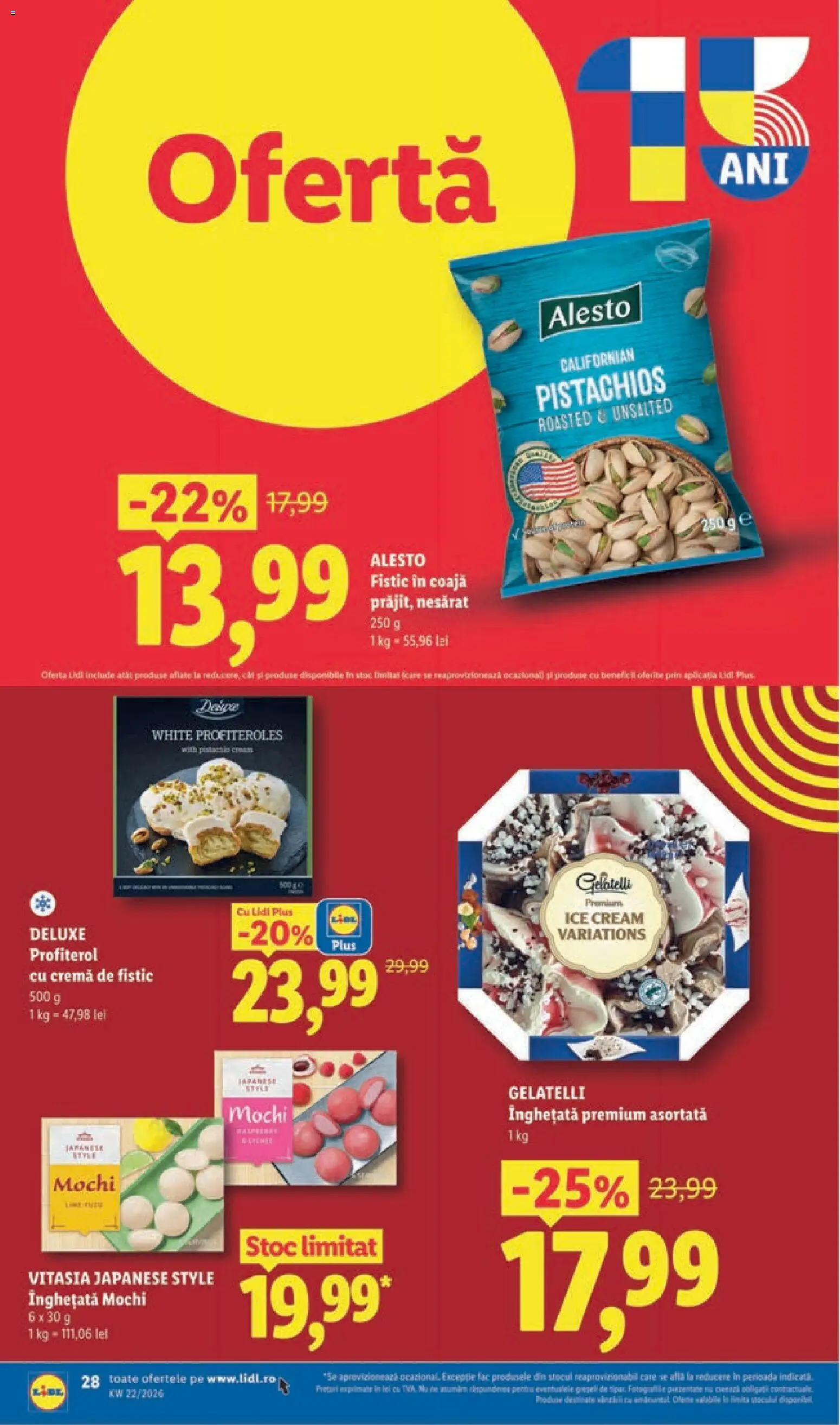 Catalog LIDL 25 - 30 Mai 2026 | Pagina 28 | Produse: Delgeç, Cremă, Fistic, Înghețată