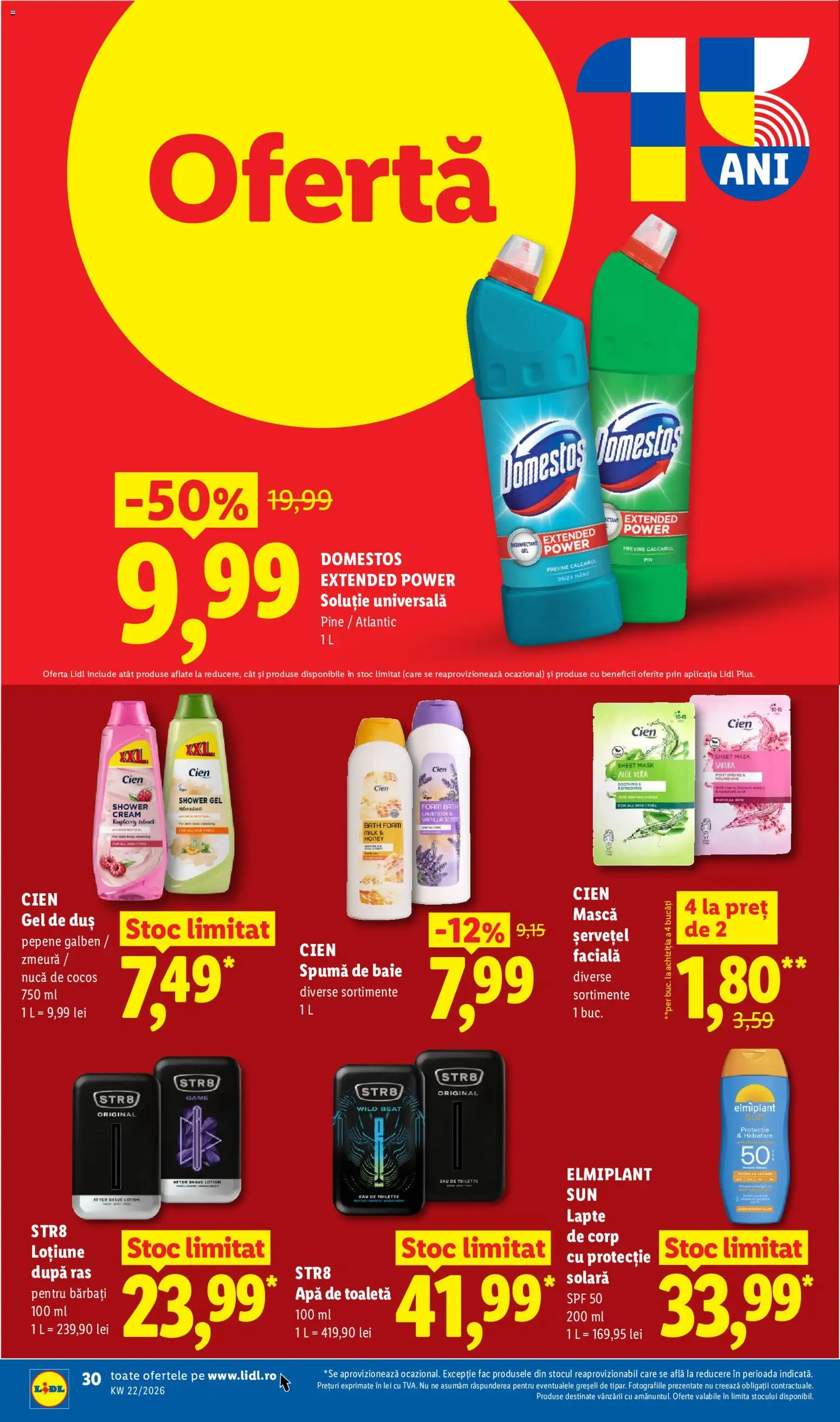 Catalog LIDL 25 - 30 Mai 2026 | Pagina 30 | Produse: Toaletă, Loțiune după ras, Protecție solară, Spumă de baie