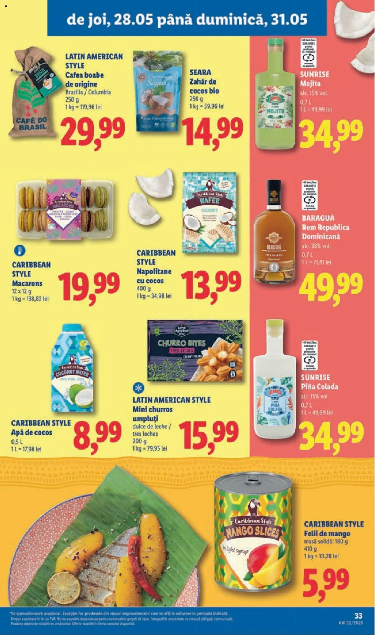 Catalog LIDL 25 - 30 Mai 2026 | Pagina 33 | Produse: Masă, Napolitane, Apă, Mango