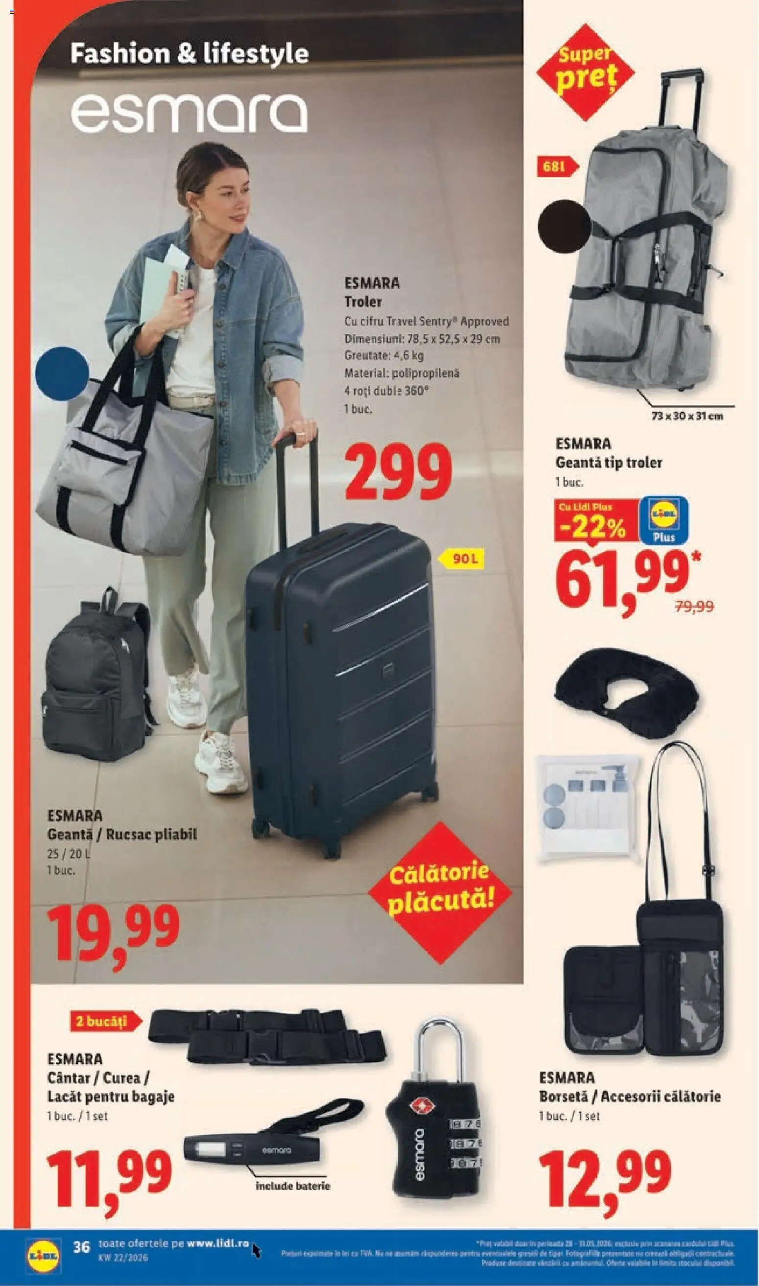 Catalog LIDL 25 - 30 Mai 2026 | Pagina 36 | Produse: Curea, Geantă, Cântar, Rucsac