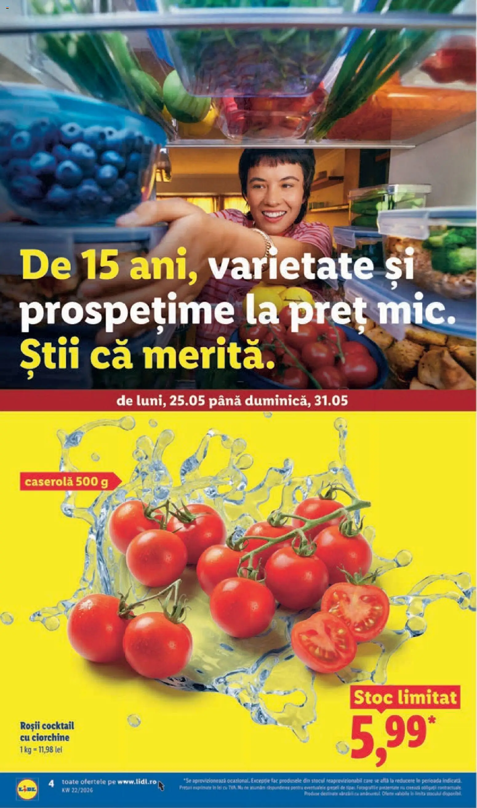 Catalog LIDL 25 - 30 Mai 2026 | Pagina 4 | Produse: Cocktail, Roșii