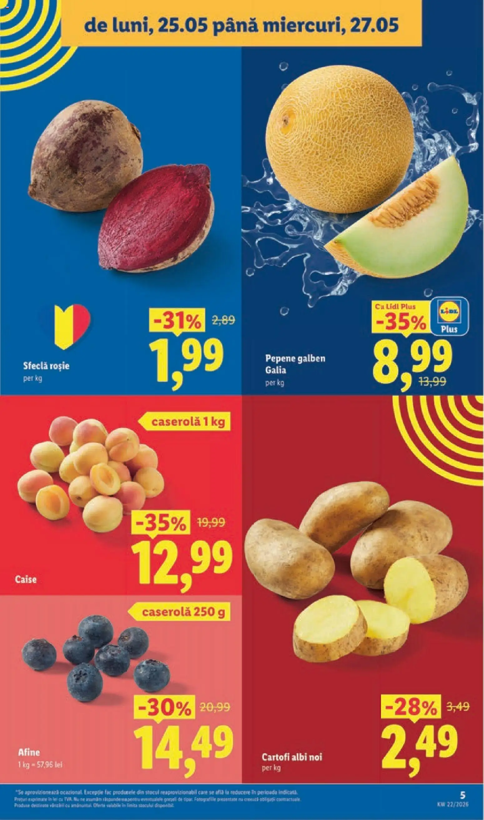 Catalog LIDL 25 - 30 Mai 2026 | Pagina 5 | Produse: Pepene Galben, Ahtapot, Cartofi, Sfeclă