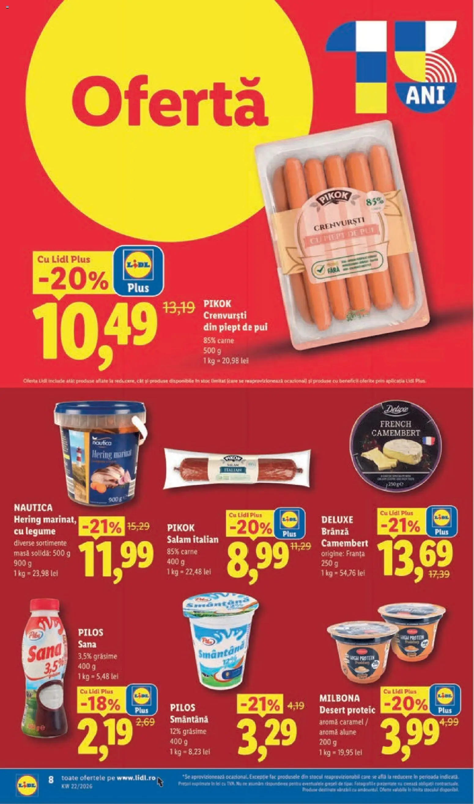 Catalog LIDL 25 - 30 Mai 2026 | Pagina 8 | Produse: Toplar, Masă, Brânză, Smântână