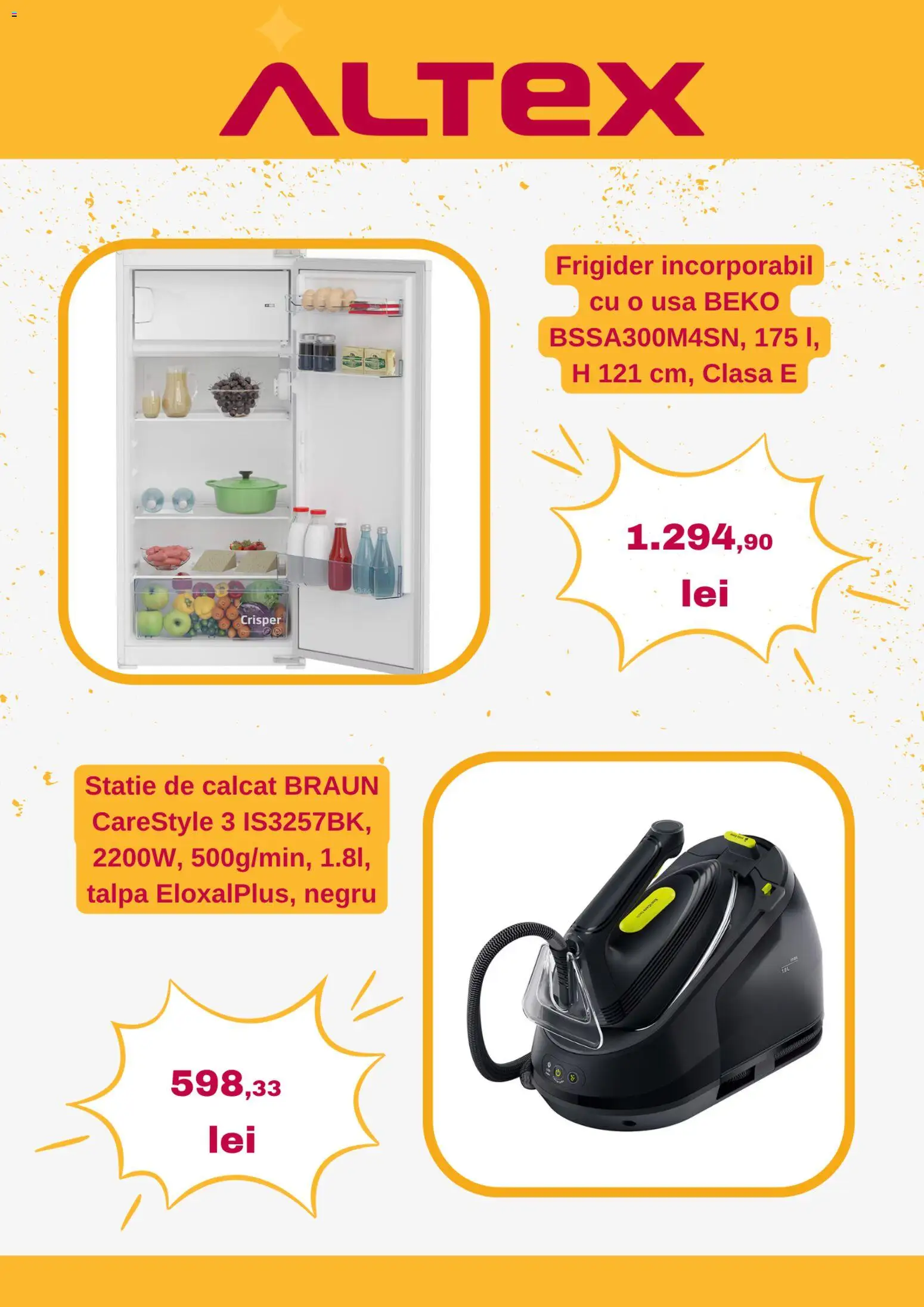 Catalog Altex 21 - 26 Mai 2026 | Pagina 4 | Produse: Frigider, Ușă