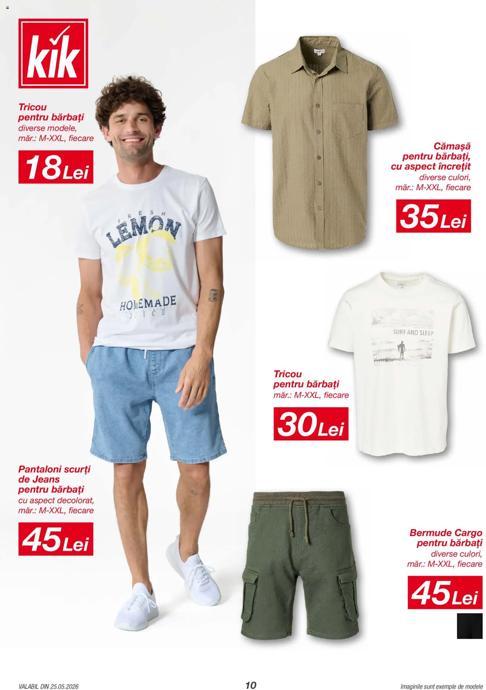 Catalog Kik 25 Mai - 20 Iunie 2026 | Pagina 10 | Produse: Kestane, Tricou, Pantaloni, Pantaloni scurți