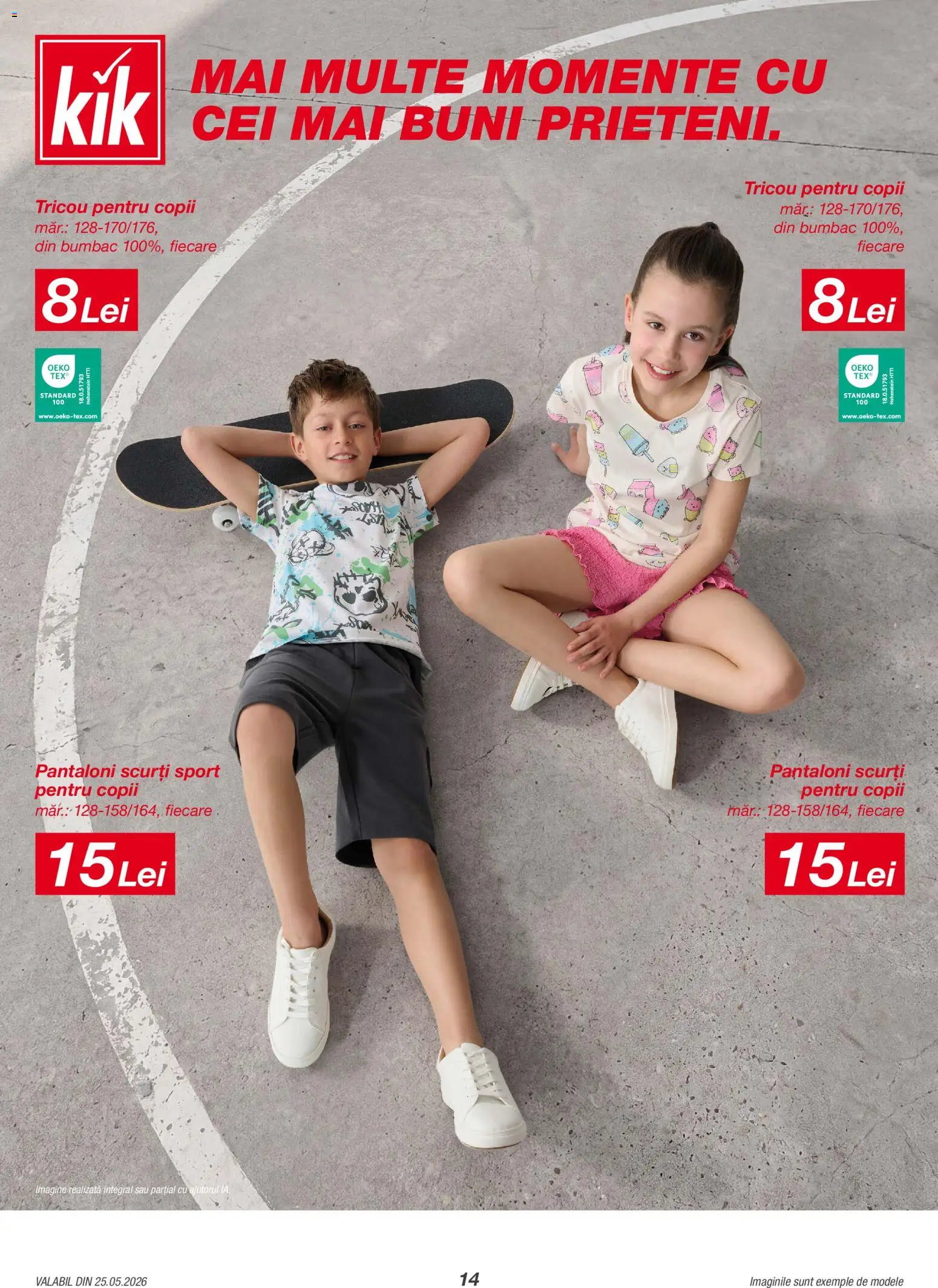 Catalog Kik 25 Mai - 20 Iunie 2026 | Pagina 14 | Produse: Tricou, Pantaloni, Pantaloni scurți