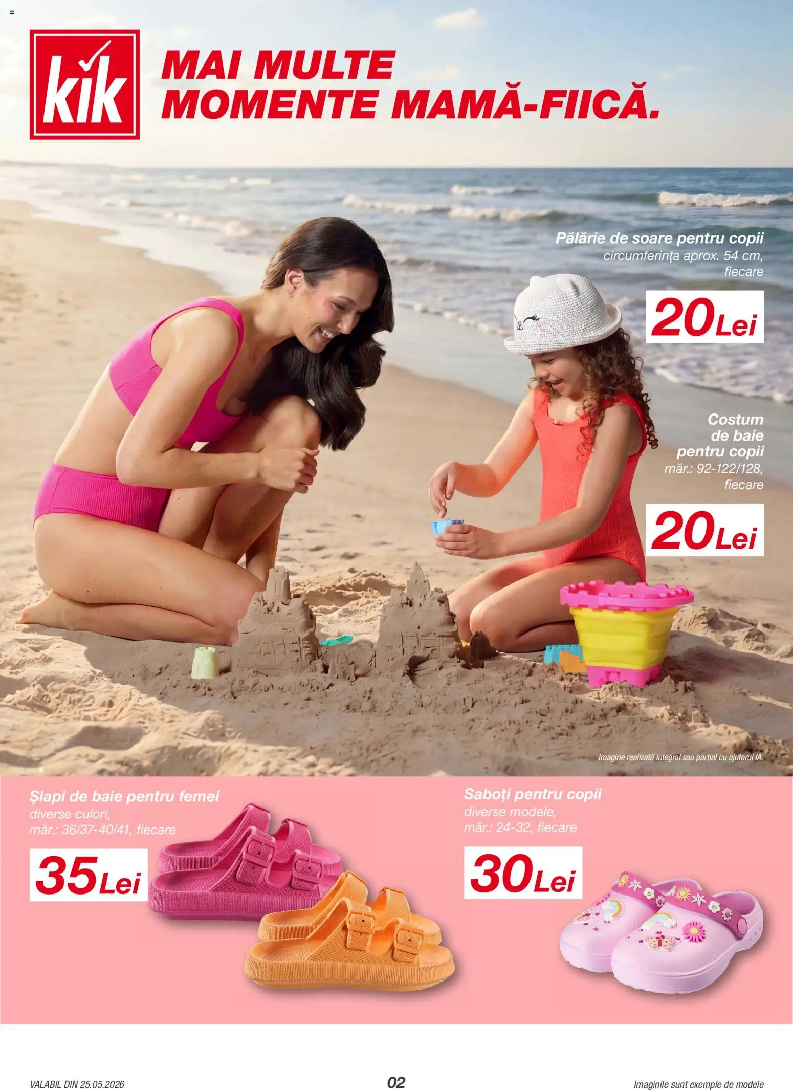 Catalog Kik 25 Mai - 20 Iunie 2026 | Pagina 2 | Produse: Pălărie, Costum de baie, Costum, Șlapi