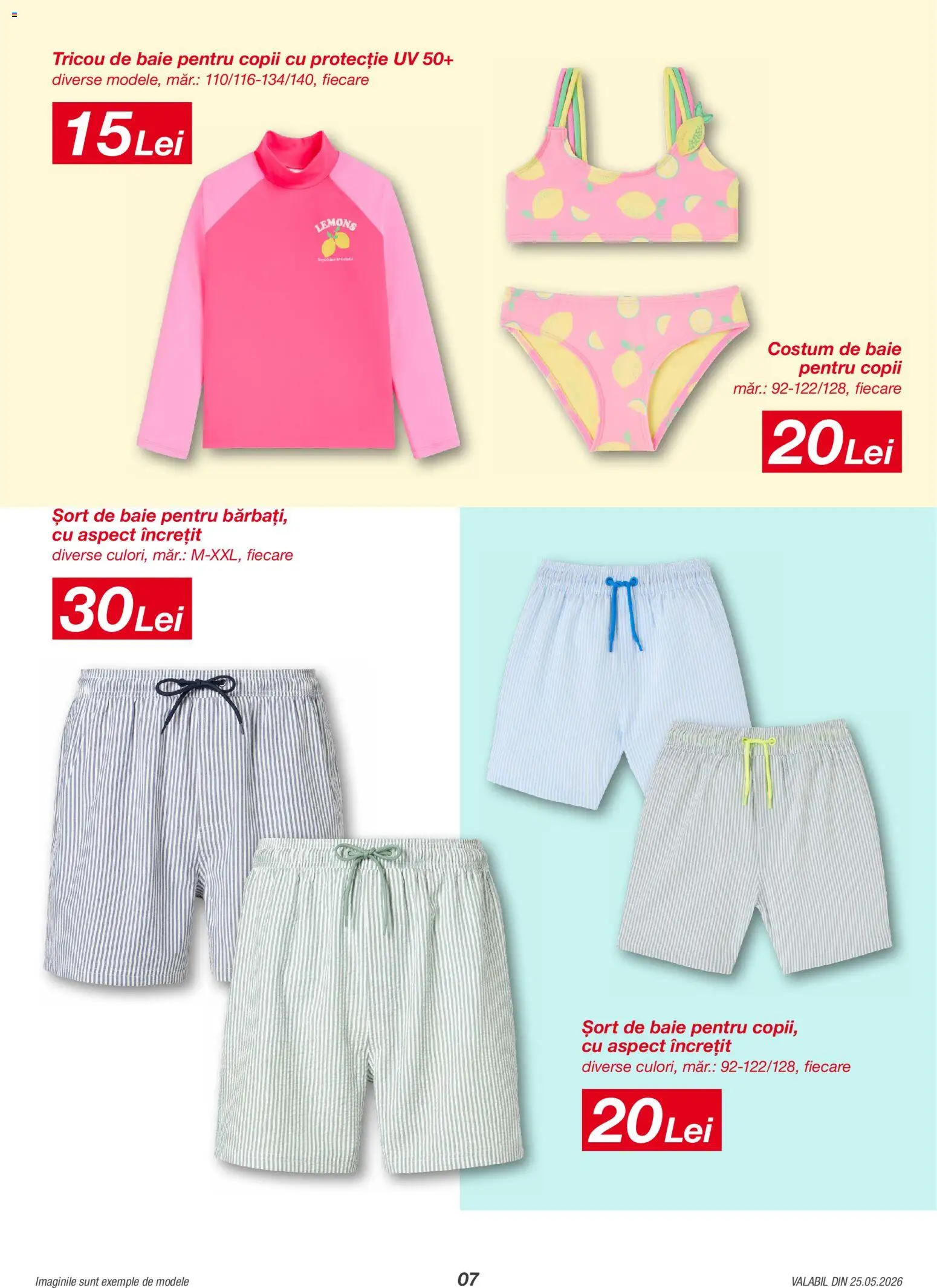 Catalog Kik 25 Mai - 20 Iunie 2026 | Pagina 7 | Produse: Șort, Șort de baie, Tricou, Costum