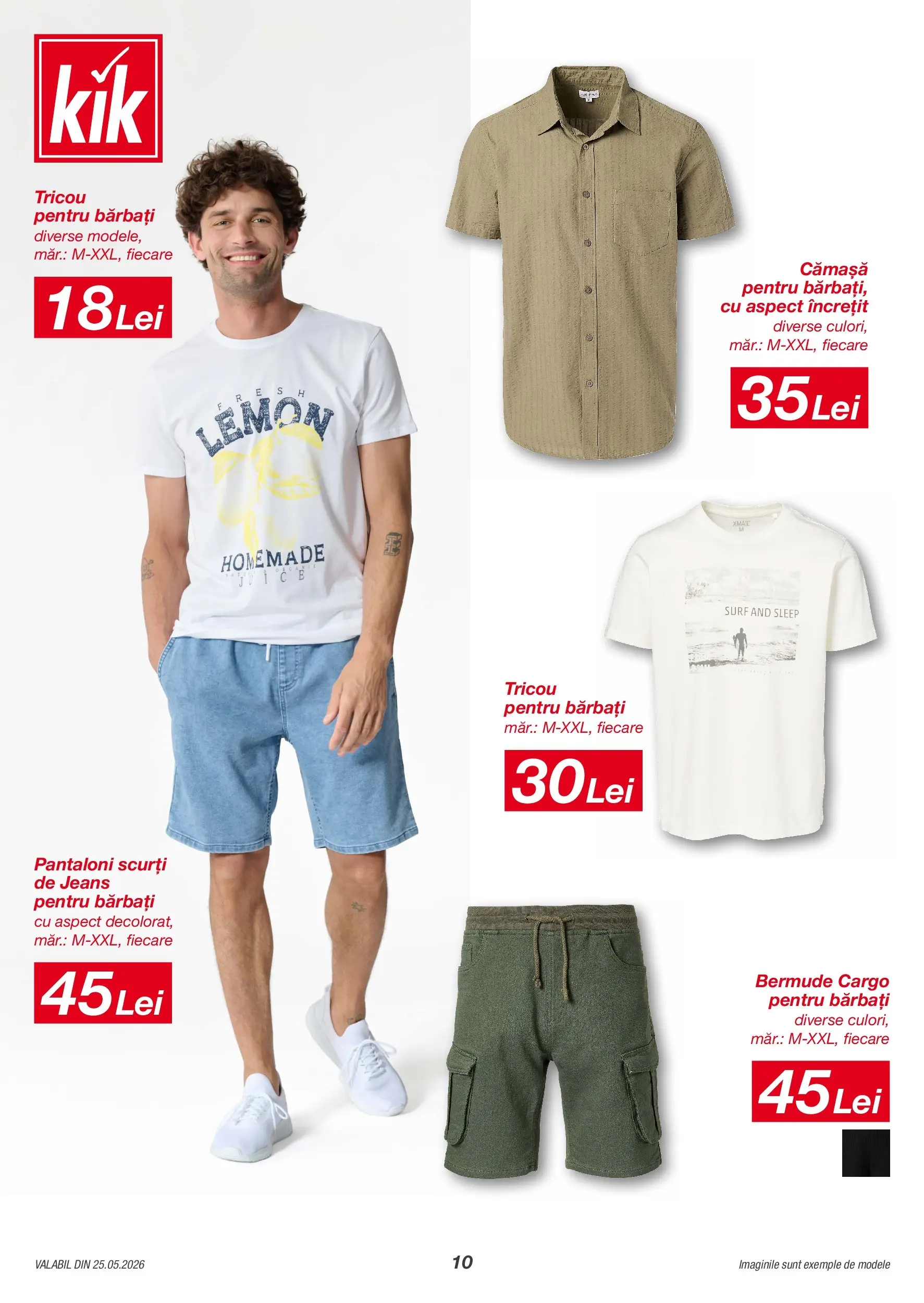 Catalog Kik 25 - 30 Mai 2026 | Pagina 10 | Produse: Kestane, Tricou, Pantaloni, Pantaloni scurți