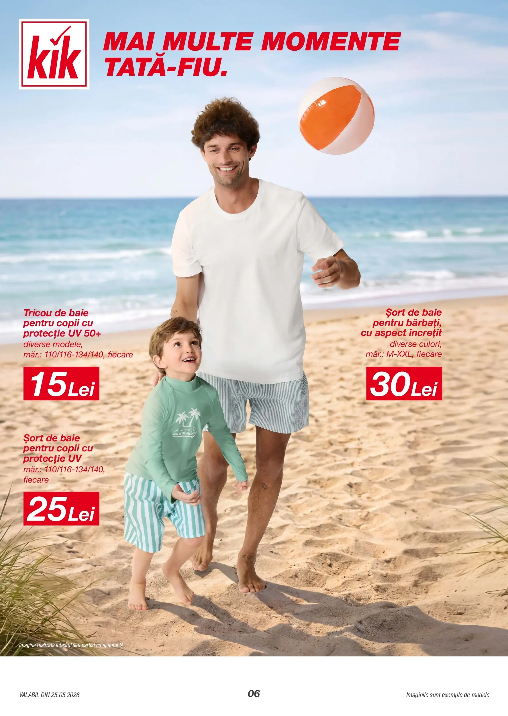 Catalog Kik 25 - 30 Mai 2026 | Pagina 6 | Produse: Șort, Șort de baie, Tricou