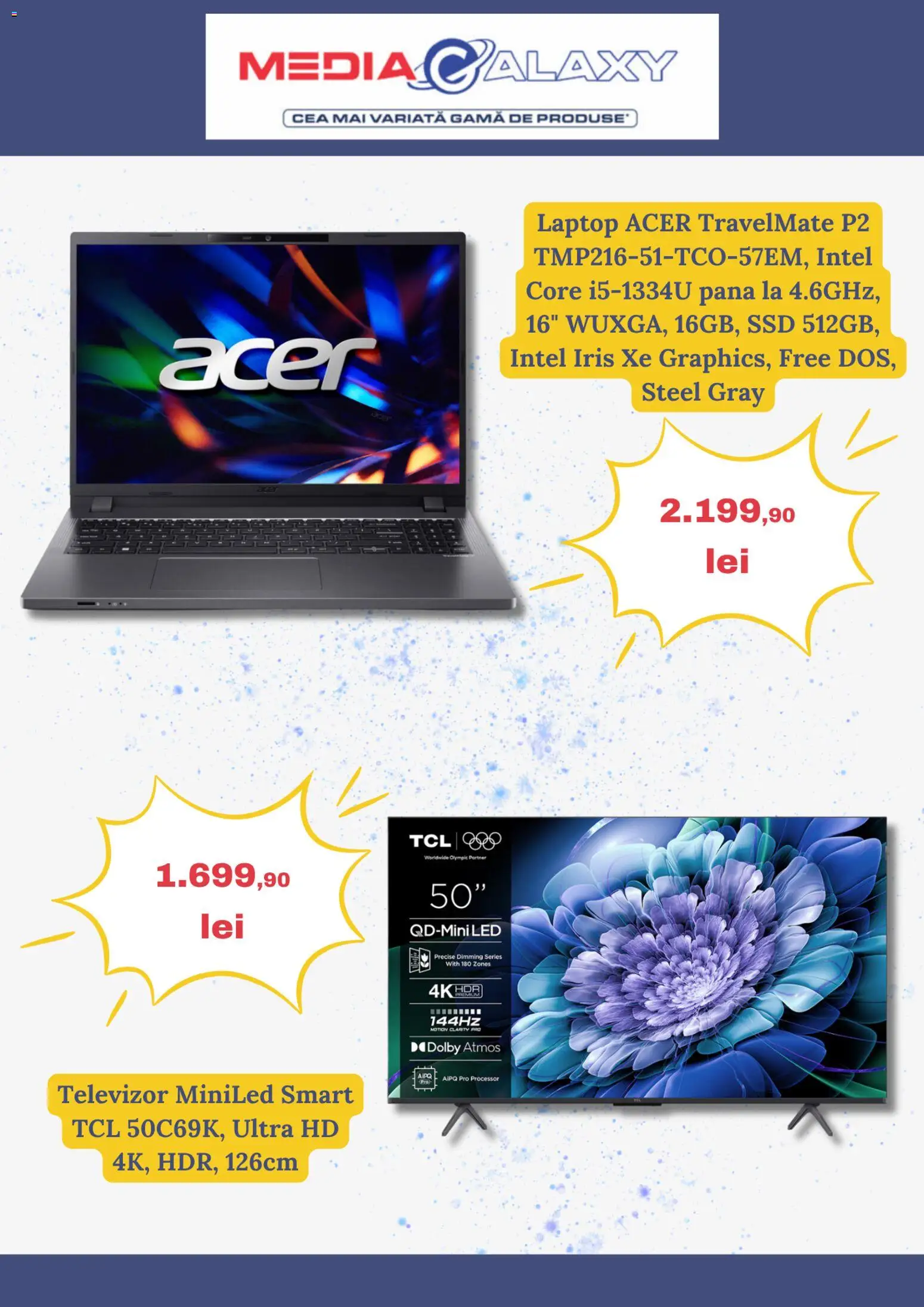 Catalog Media Galaxy 21 - 26 Mai 2026 | Pagina 3 | Produse: Laptop, Televizor, Babak