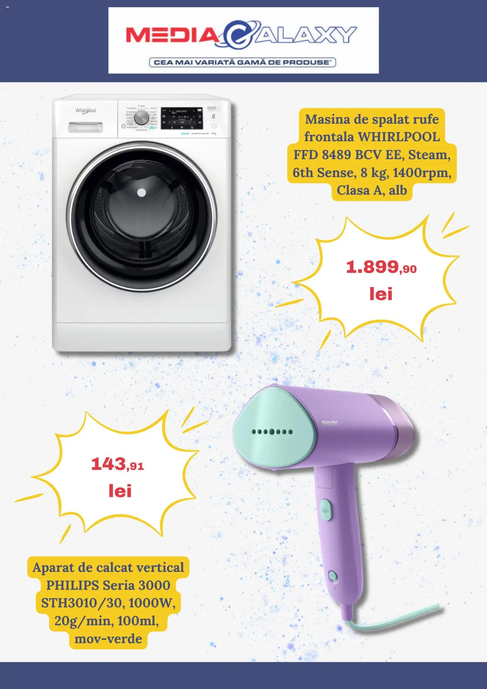 Catalog Media Galaxy 21 - 26 Mai 2026 | Pagina 4 | Produse: Enginar, Aparat de călcat, Mașină De Spălat