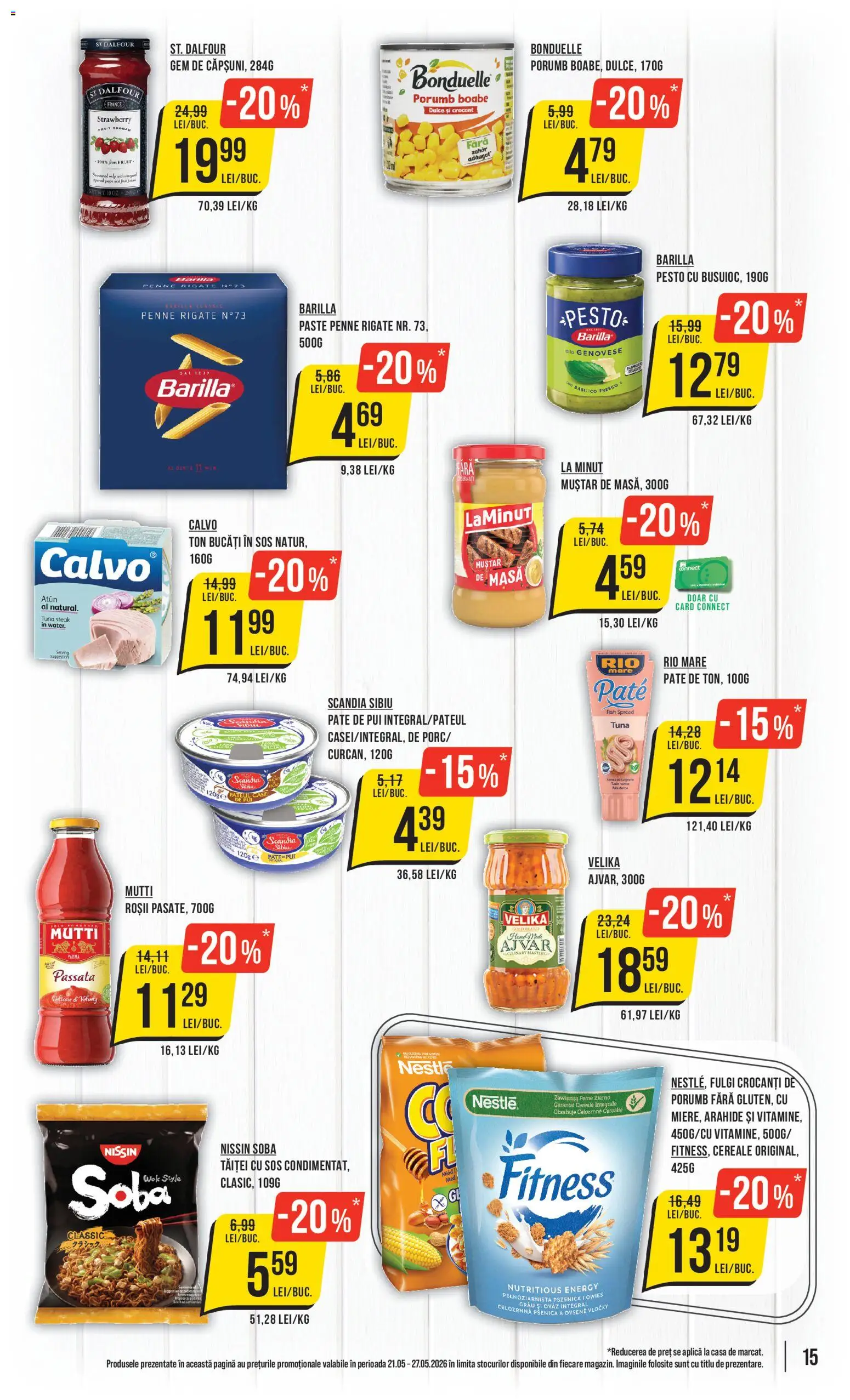 Catalog Mega Image 21 - 26 Mai 2026 | Pagina 15 | Produse: Hacıyatmaz Kedi Oyuncağı, Paste, Porumb, Sos