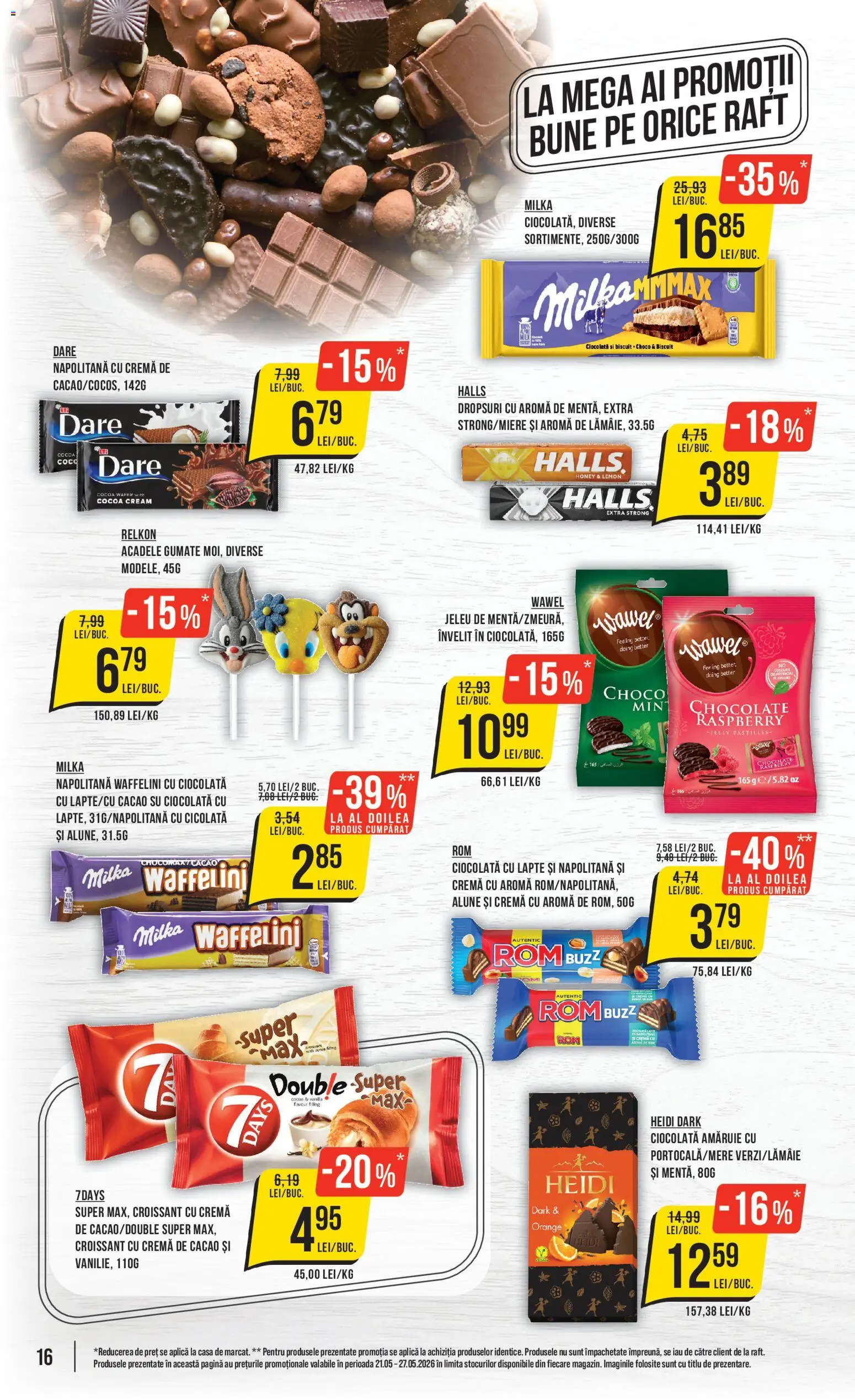 Catalog Mega Image 21 - 26 Mai 2026 | Pagina 16 | Produse: Raft, Alune, Ciocolată, Cacao
