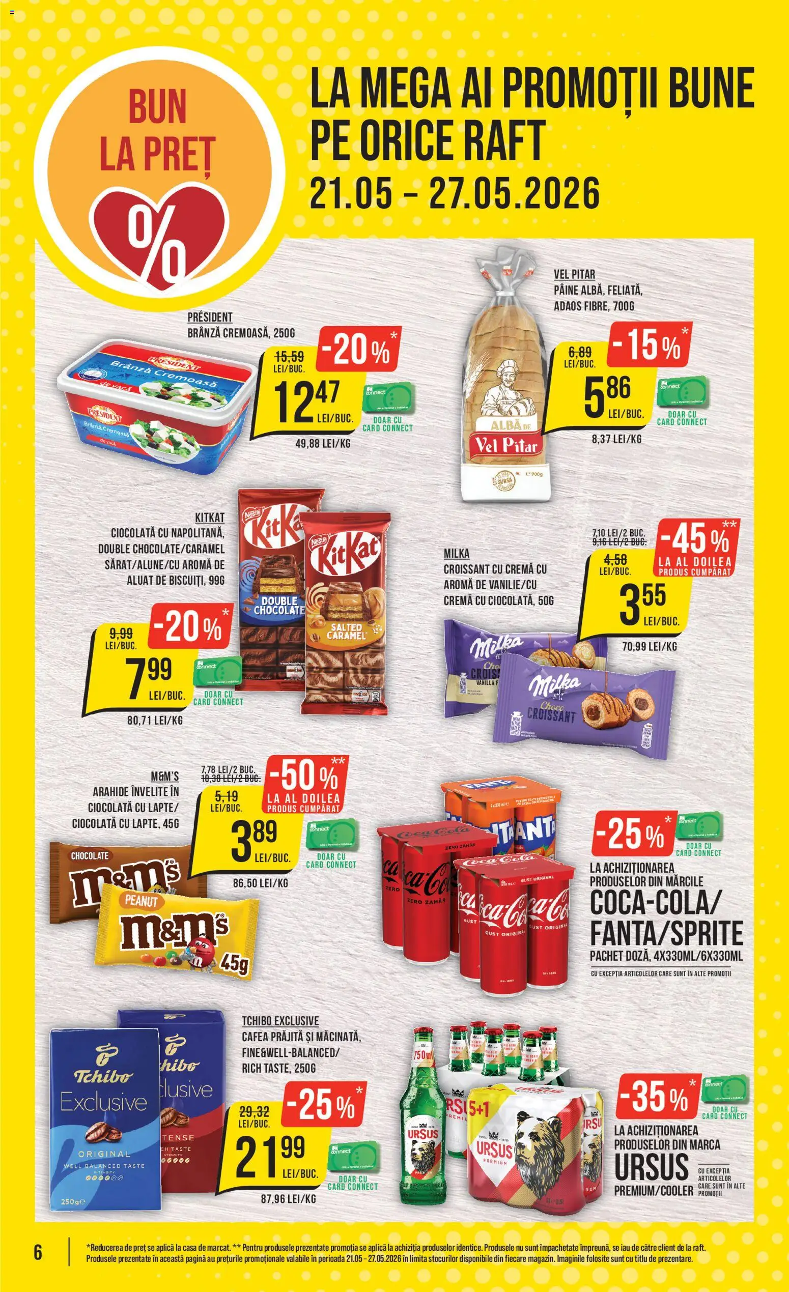 Catalog Mega Image 21 - 26 Mai 2026 | Pagina 6 | Produse: Aluat, Arahide, Brânză, Cafea