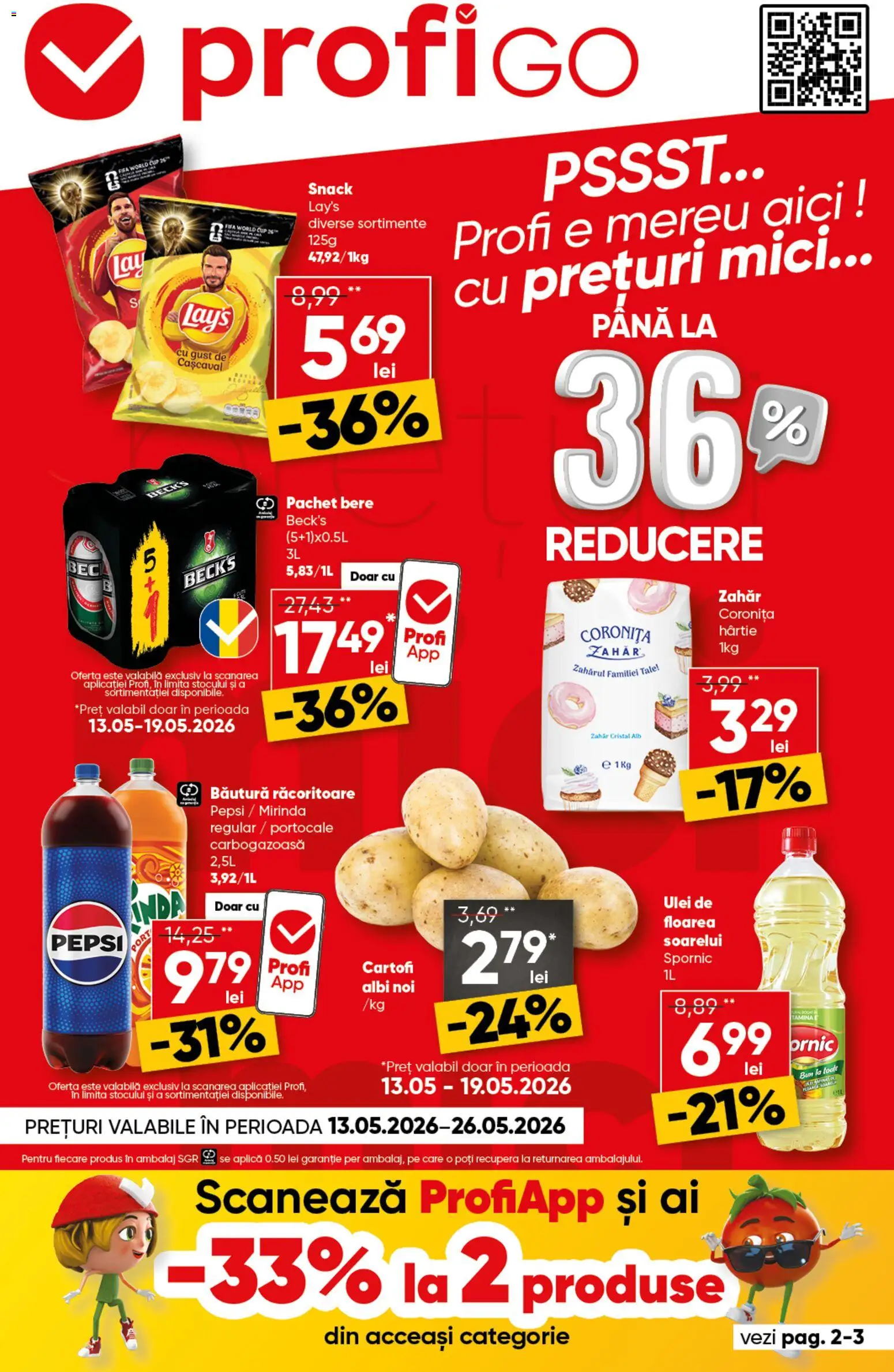 Catalog Profi 13 - 25 Mai 2026 | Pagina 1 | Produse: Mici, Portocale, Bant, Zahăr