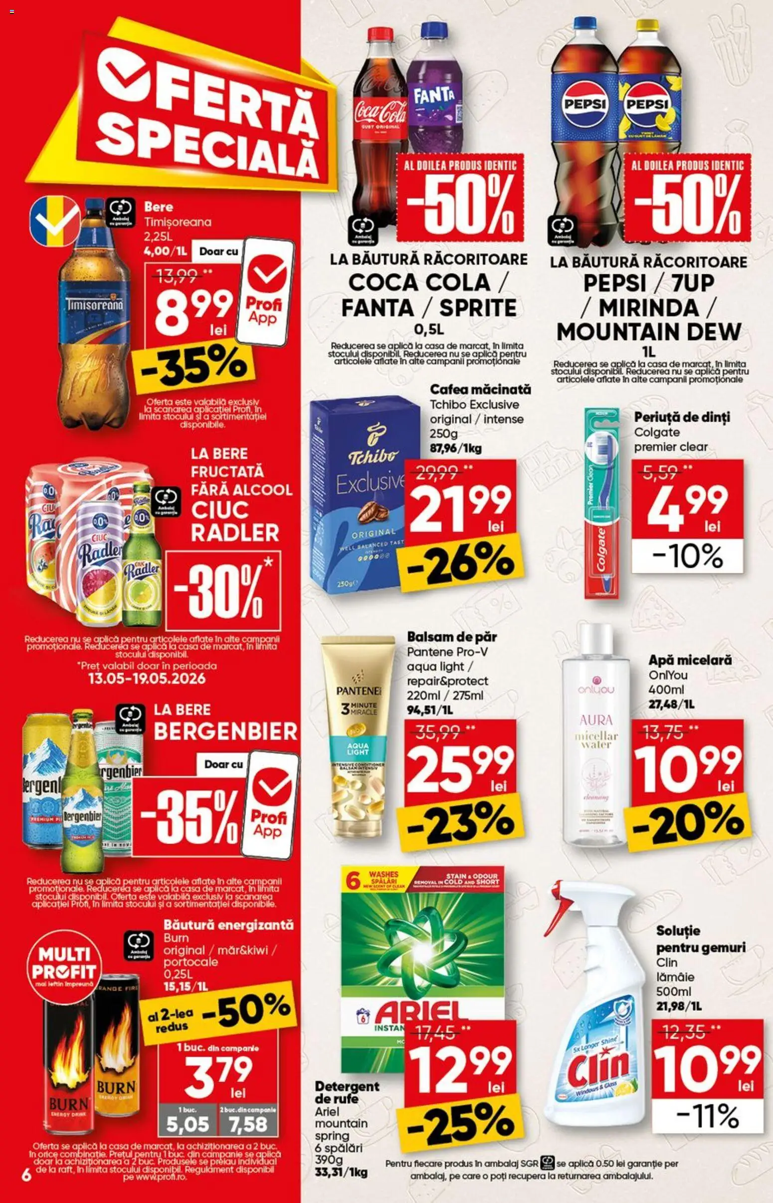 Catalog Profi 13 - 25 Mai 2026 | Pagina 6 | Produse: Pomelo, Balsam, Balsam de păr, Băutură energizantă