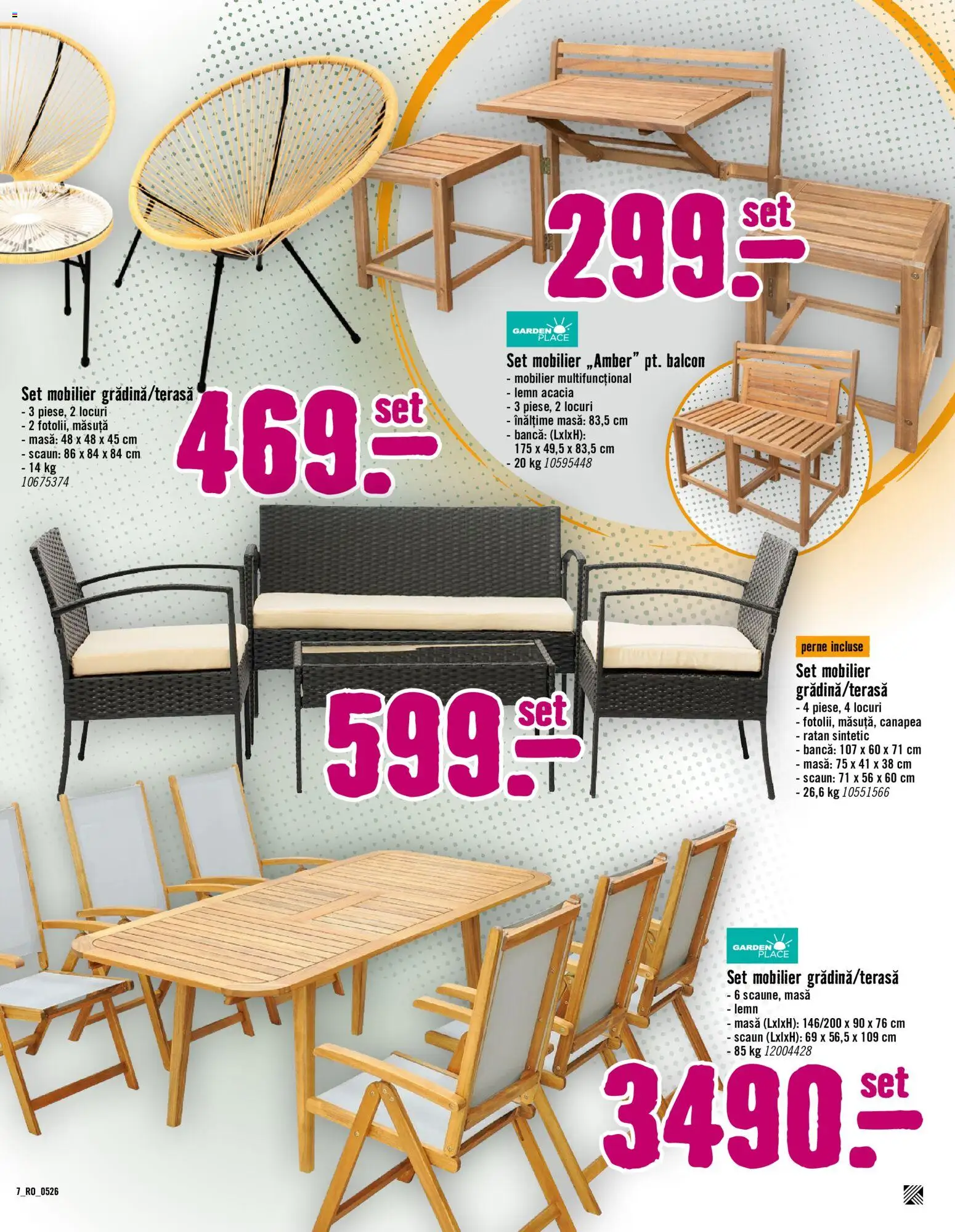 Catalog Hornbach 6 Mai - 4 Iunie 2026 | Pagina 7 | Produse: Canapea, Masă, Scaun, Bancă