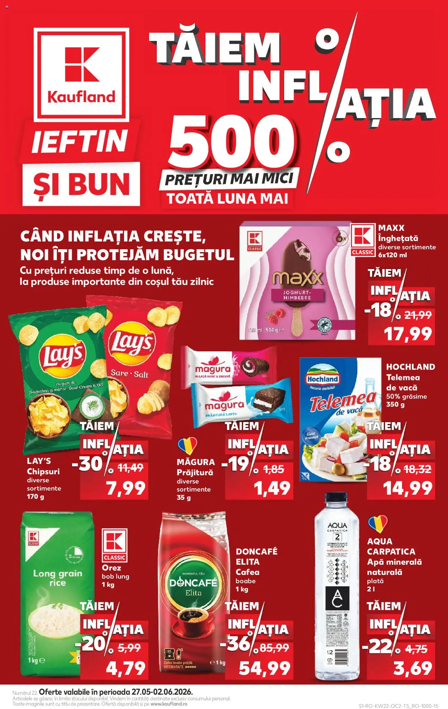 Catalog Kaufland 27 Mai - 1 Iunie 2026 | Pagina 1 | Produse: Zmeură, Mici, Cafea, Sare
