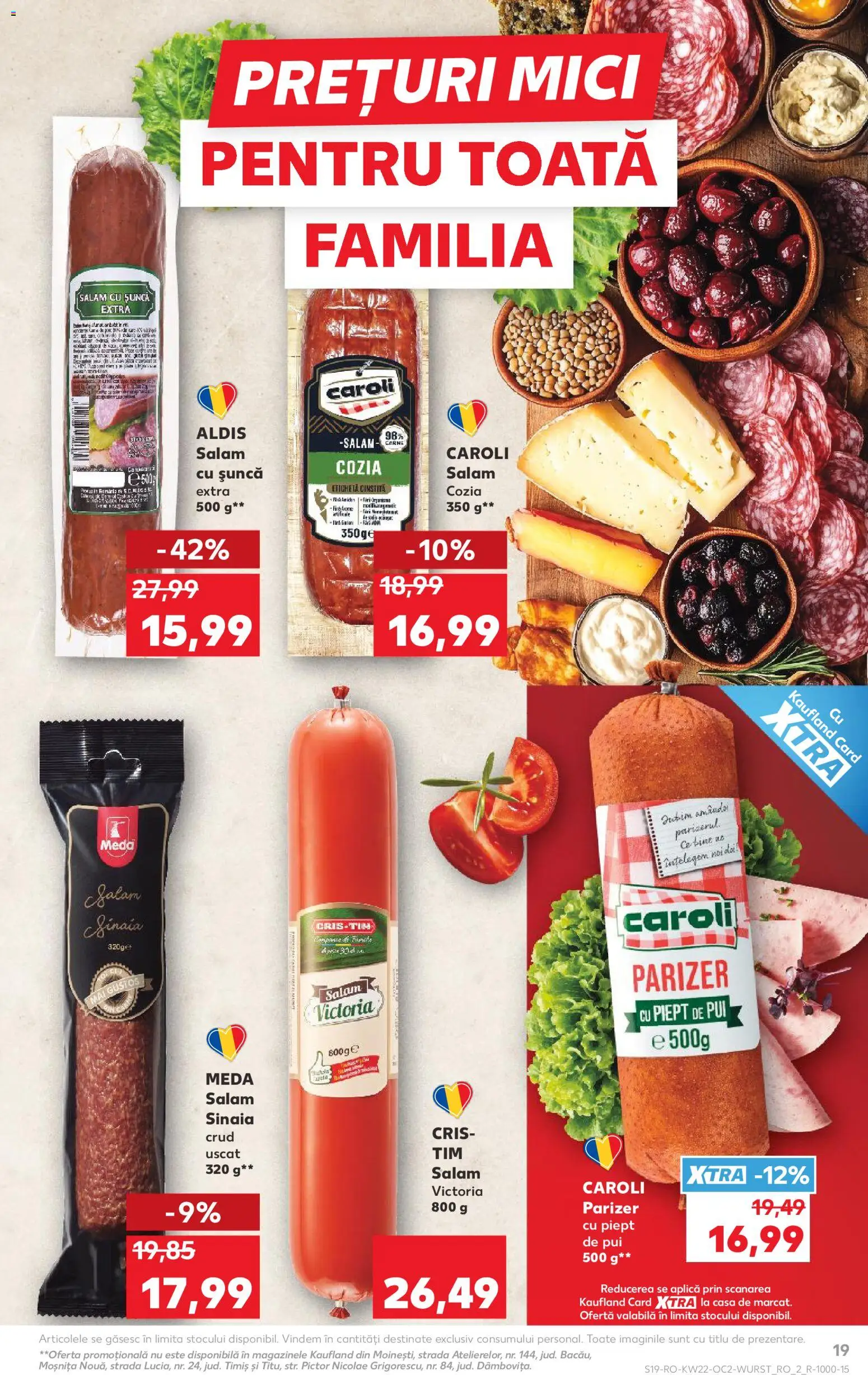 Catalog Kaufland 27 Mai - 1 Iunie 2026 | Pagina 19 | Produse: Mici, Salam, Șuncă, Parizer