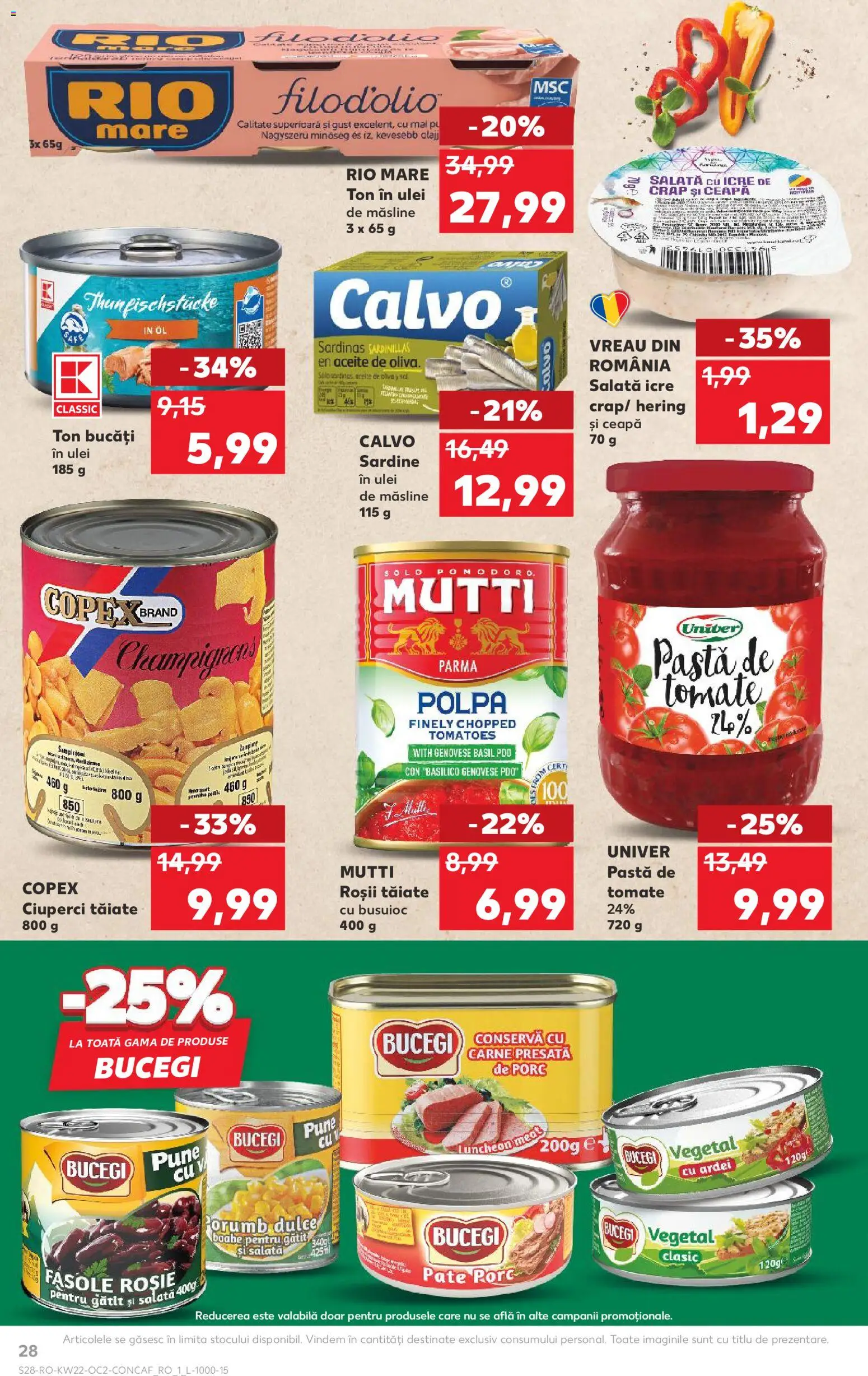 Catalog Kaufland 27 Mai - 1 Iunie 2026 | Pagina 28 | Produse: Pate, Măsline, Ardei, Ulei