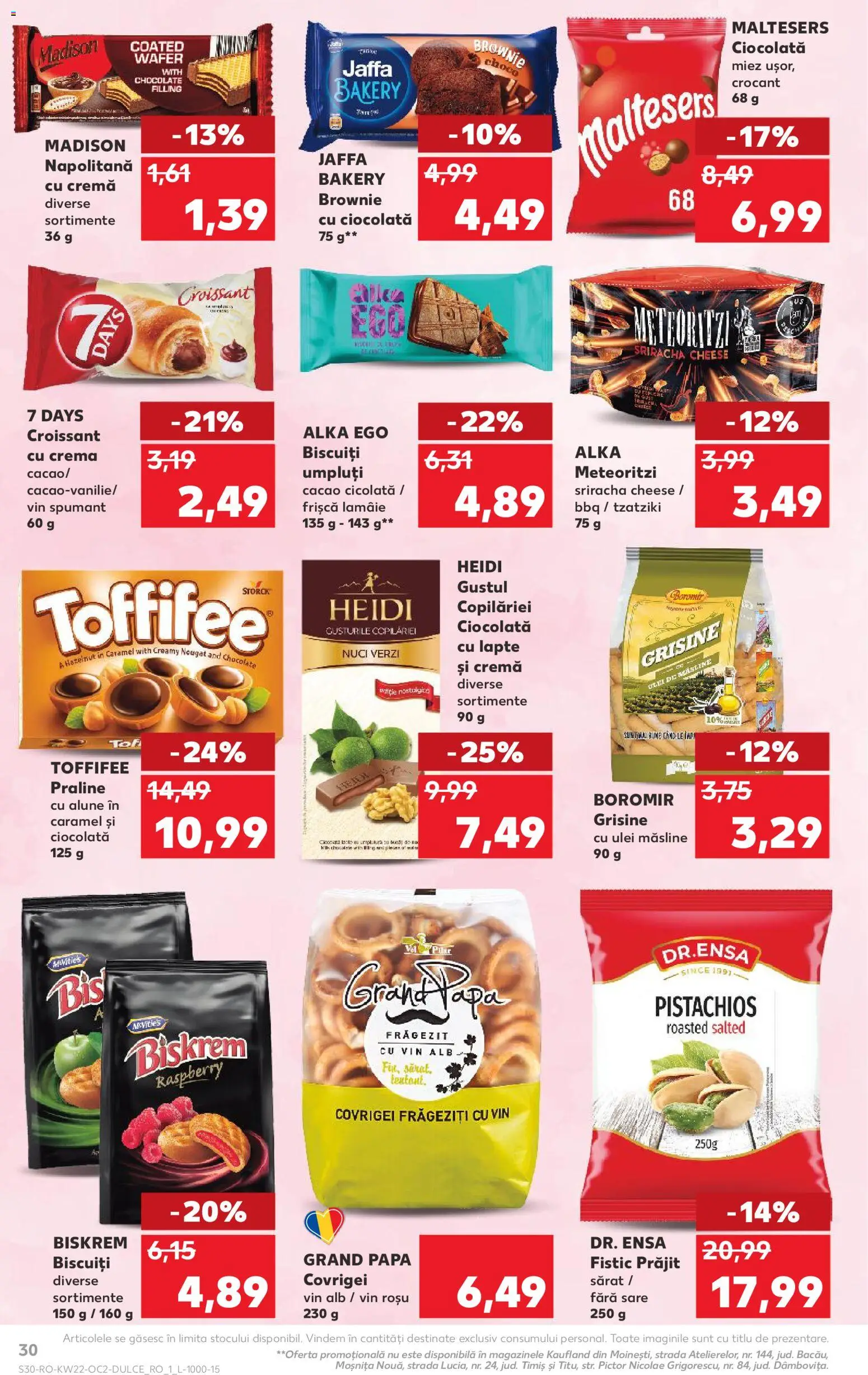 Catalog Kaufland 27 Mai - 1 Iunie 2026 | Pagina 30 | Produse: Măsline, Covrigei, Vin, Biscuiți