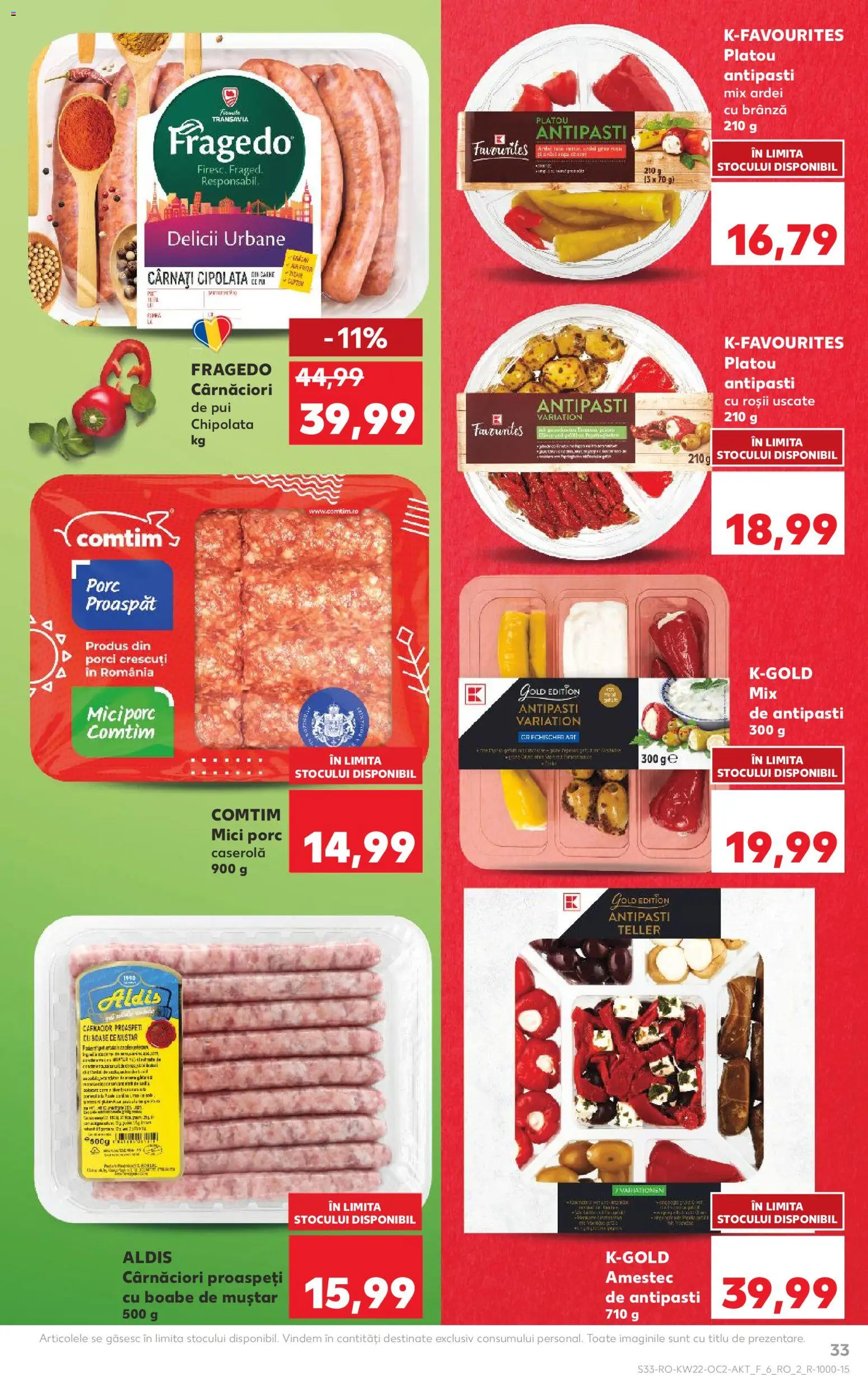 Catalog Kaufland 27 Mai - 1 Iunie 2026 | Pagina 33 | Produse: Ardei, Brânză, Roșii, Cârnați