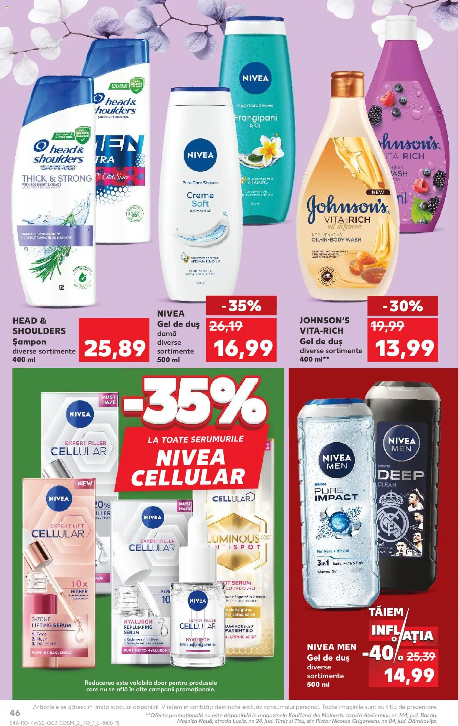 Catalog Kaufland 27 Mai - 1 Iunie 2026 | Pagina 46 | Produse: Kısırlaştırılmış Kedi Maması, Serum, Duș, Peluş Köpek Yatağı