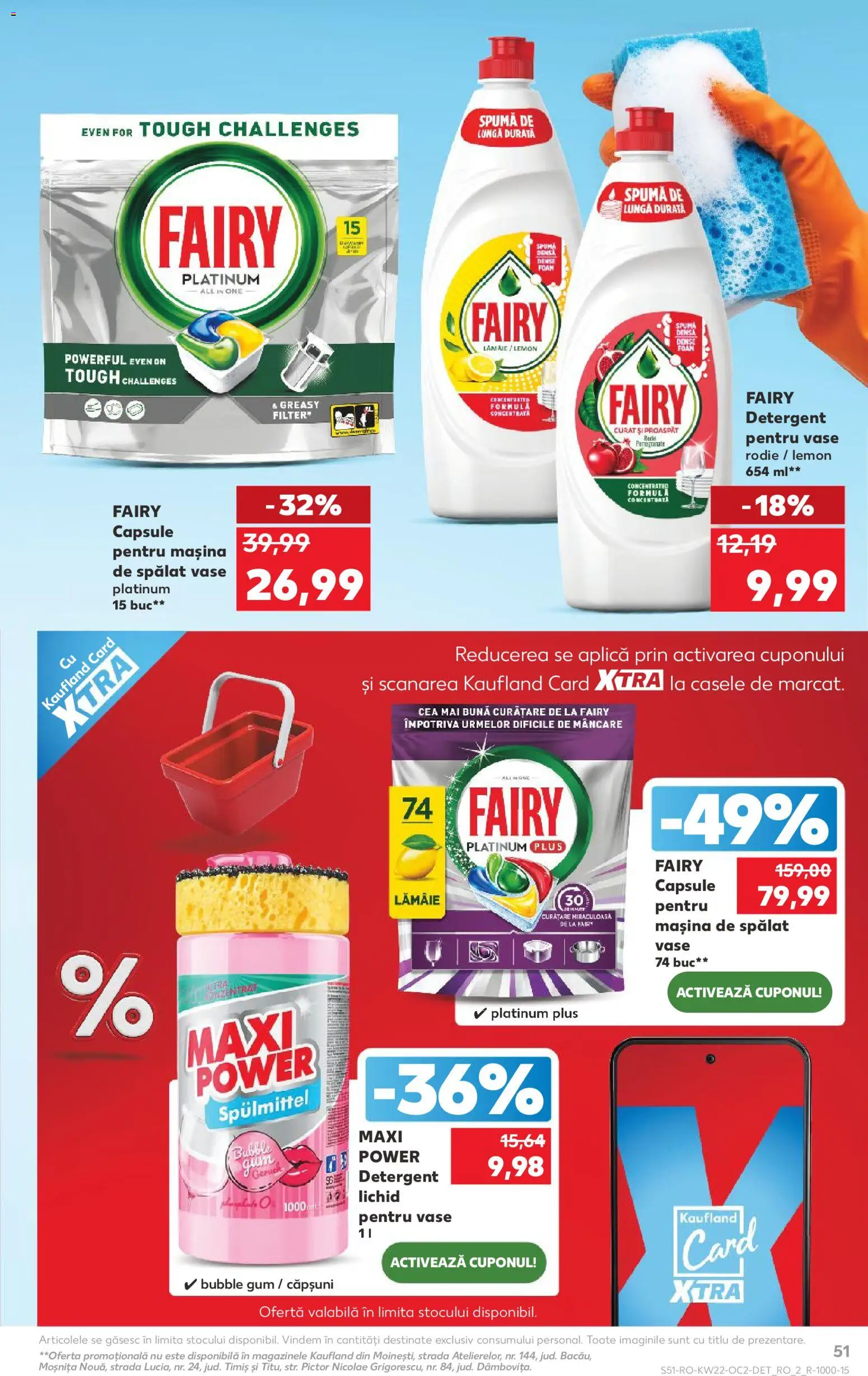 Catalog Kaufland 27 Mai - 1 Iunie 2026 | Pagina 51 | Produse: Mașină De Spălat, Mașină De Spălat Vase, Detergent, Lămâie