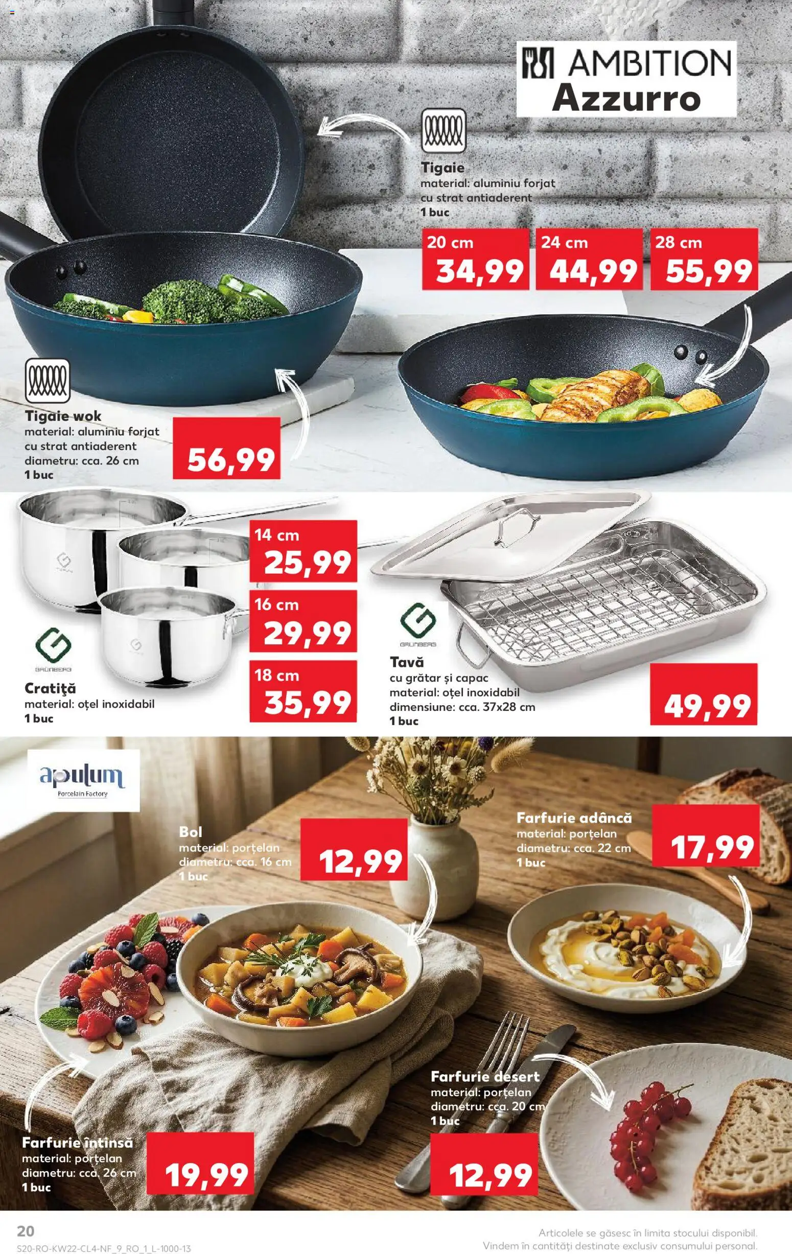 Catalog Kaufland 27 Mai - 1 Iunie 2026 | Pagina 20 | Produse: Tigaie, Cratiță, Bol, Grătar
