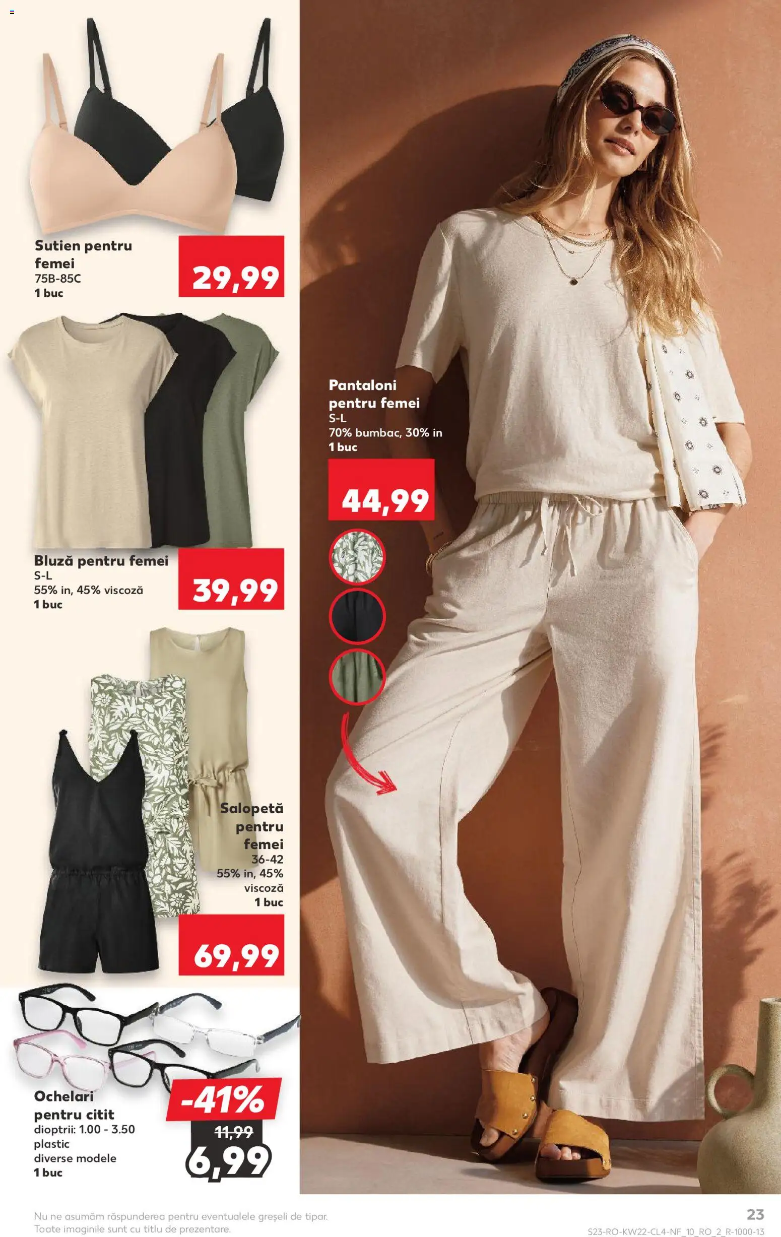 Catalog Kaufland 27 Mai - 1 Iunie 2026 | Pagina 23 | Produse: Ochelari, Bluză, Pantaloni, Salopetă