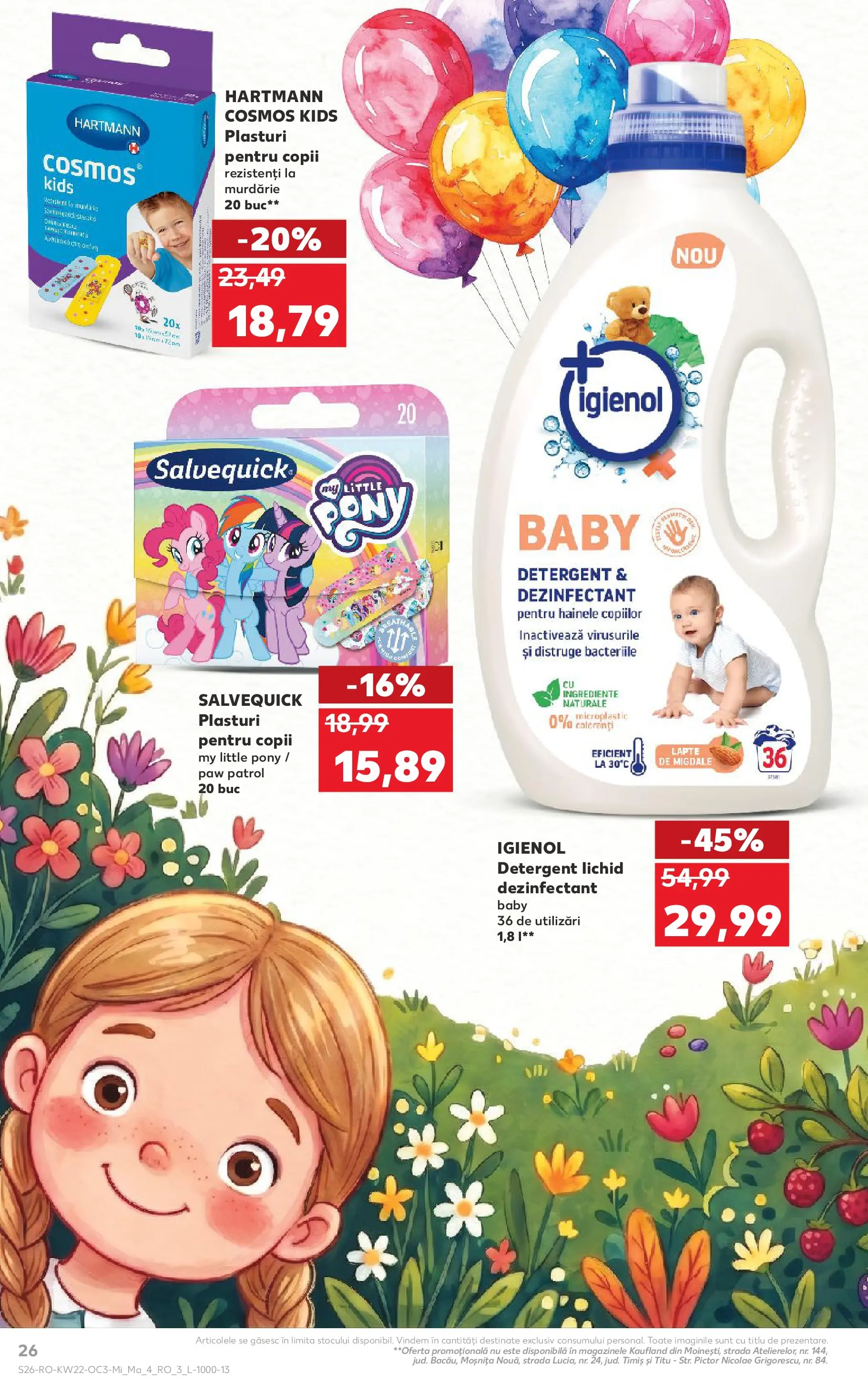Catalog Kaufland 27 Mai - 1 Iunie 2026 | Pagina 26 | Produse: Plasturi, Migdale, Lapte, Detergent