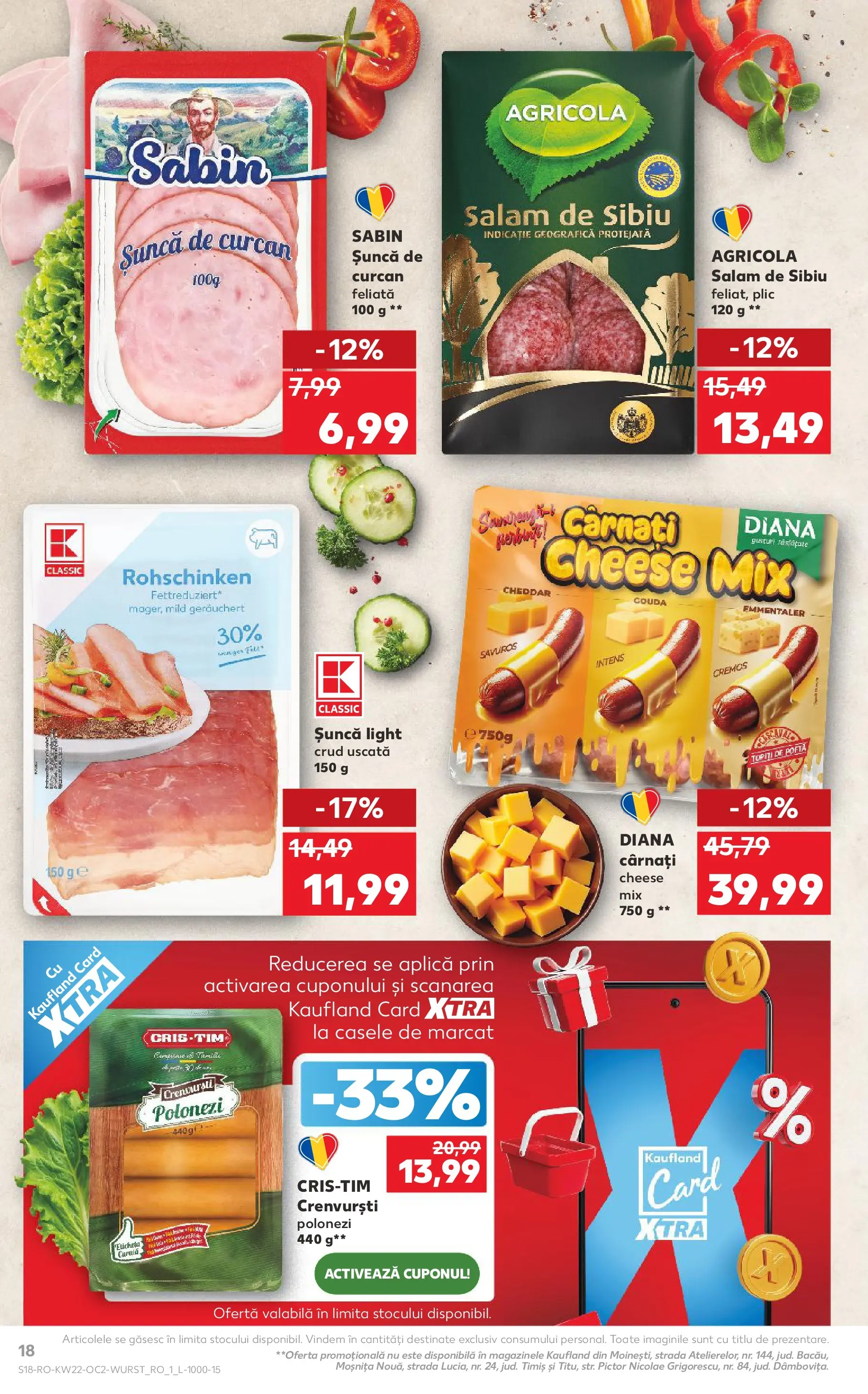 Catalog Kaufland 27 Mai - 1 Iunie 2026 | Pagina 18 | Produse: Not defteri, Crenvurști, Salam, Gouda