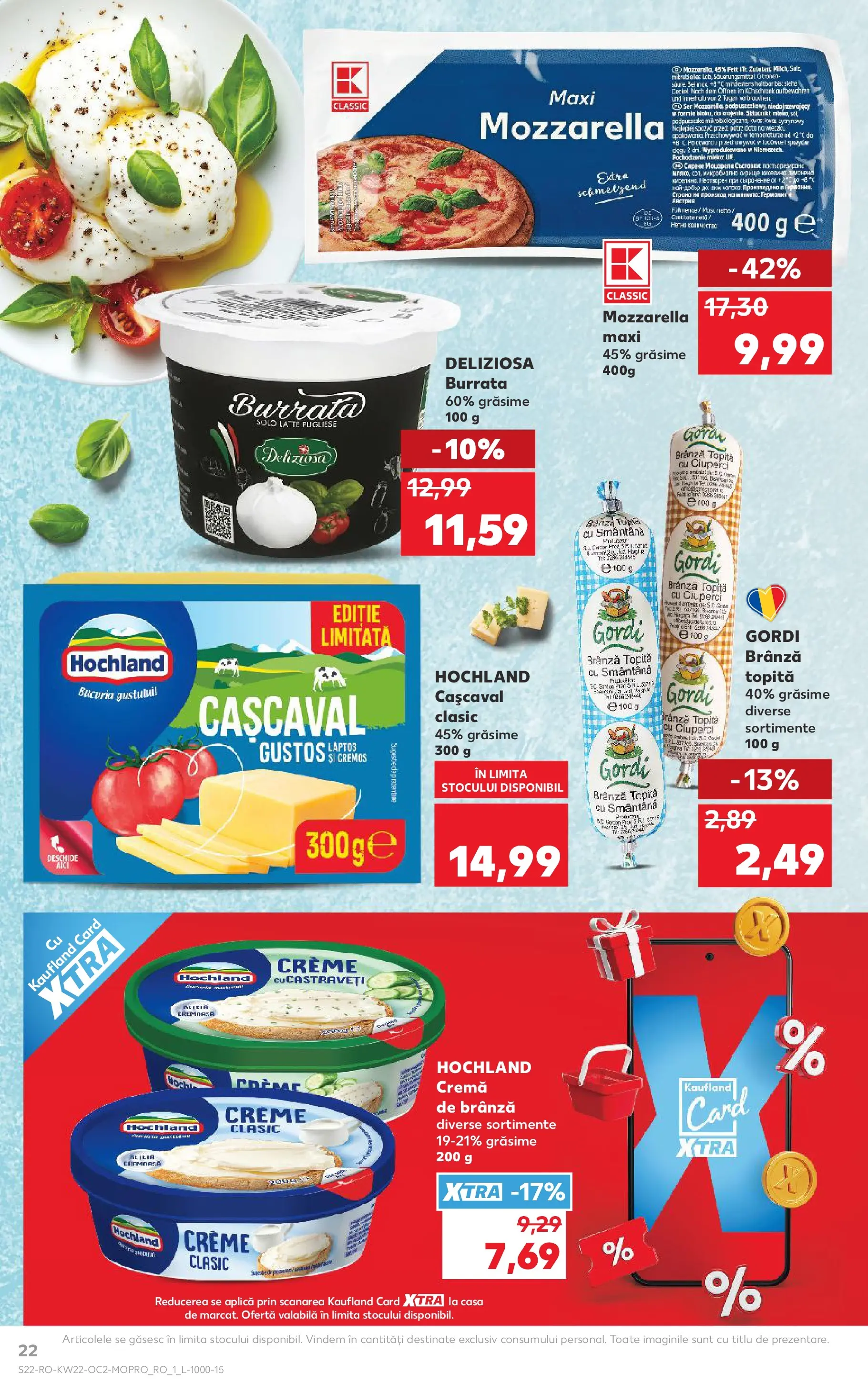 Catalog Kaufland 27 Mai - 1 Iunie 2026 | Pagina 22 | Produse: Çift taraflı üst, Cașcaval, Ciuperci, Smântână