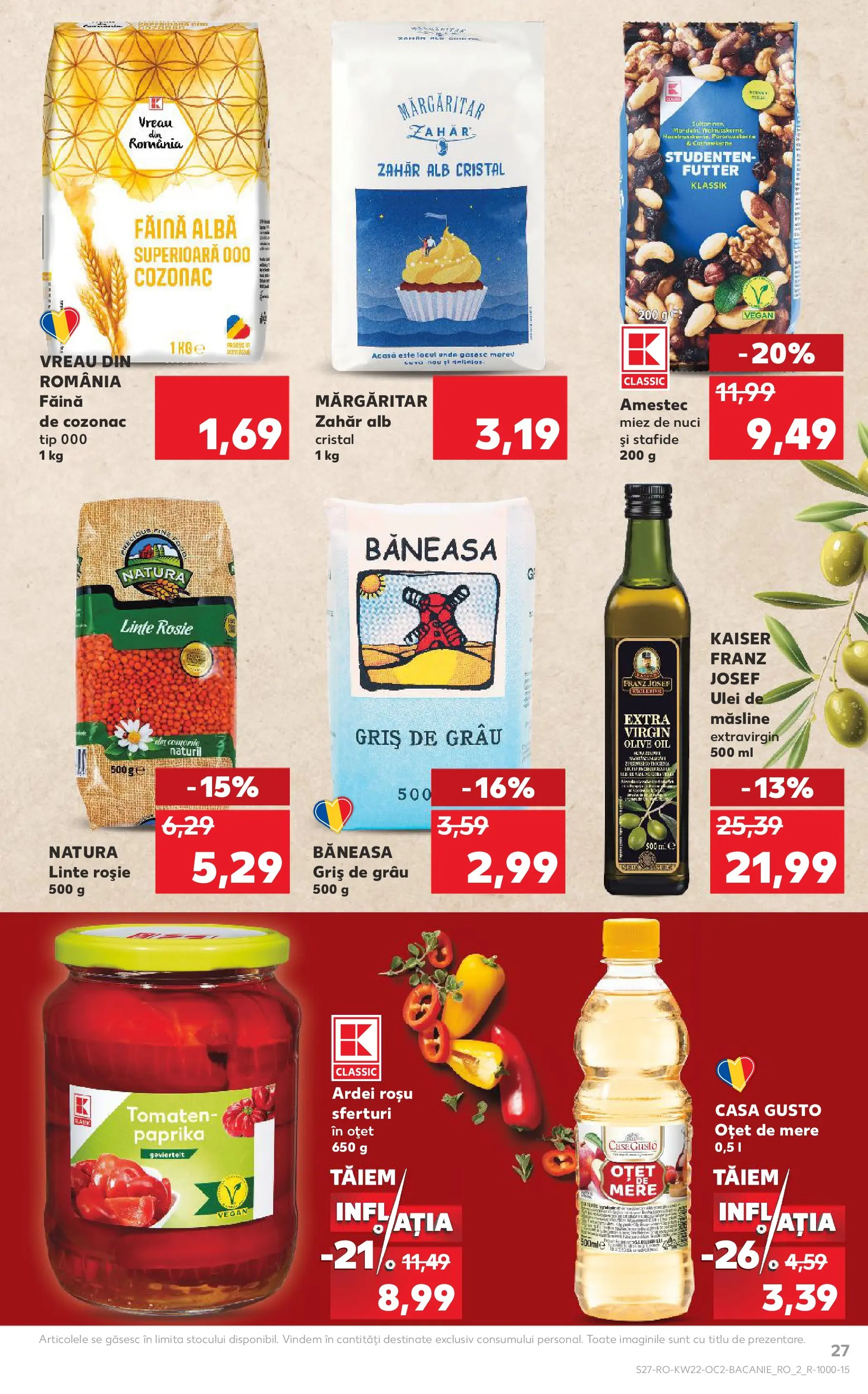 Catalog Kaufland 27 Mai - 1 Iunie 2026 | Pagina 27 | Produse: Ulei, Oțet, Mere, Stafide