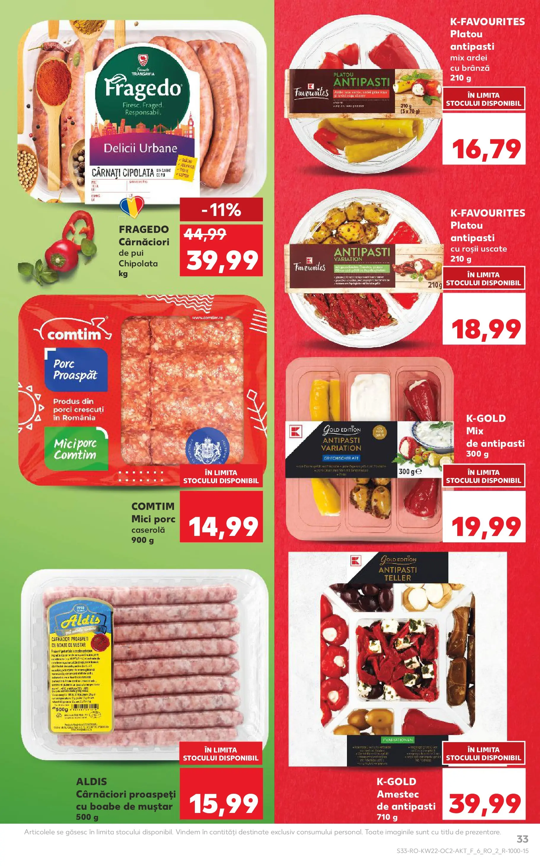 Catalog Kaufland 27 Mai - 1 Iunie 2026 | Pagina 33 | Produse: Mici, Brânză, Roșii, Muștar