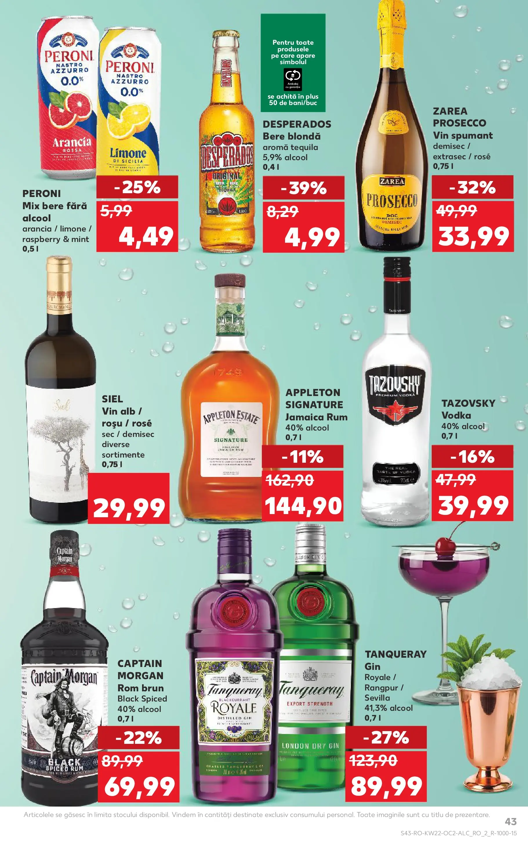Catalog Kaufland 27 Mai - 1 Iunie 2026 | Pagina 43 | Produse: Prosecco, Eğitim çantaları, Rom, Vodka