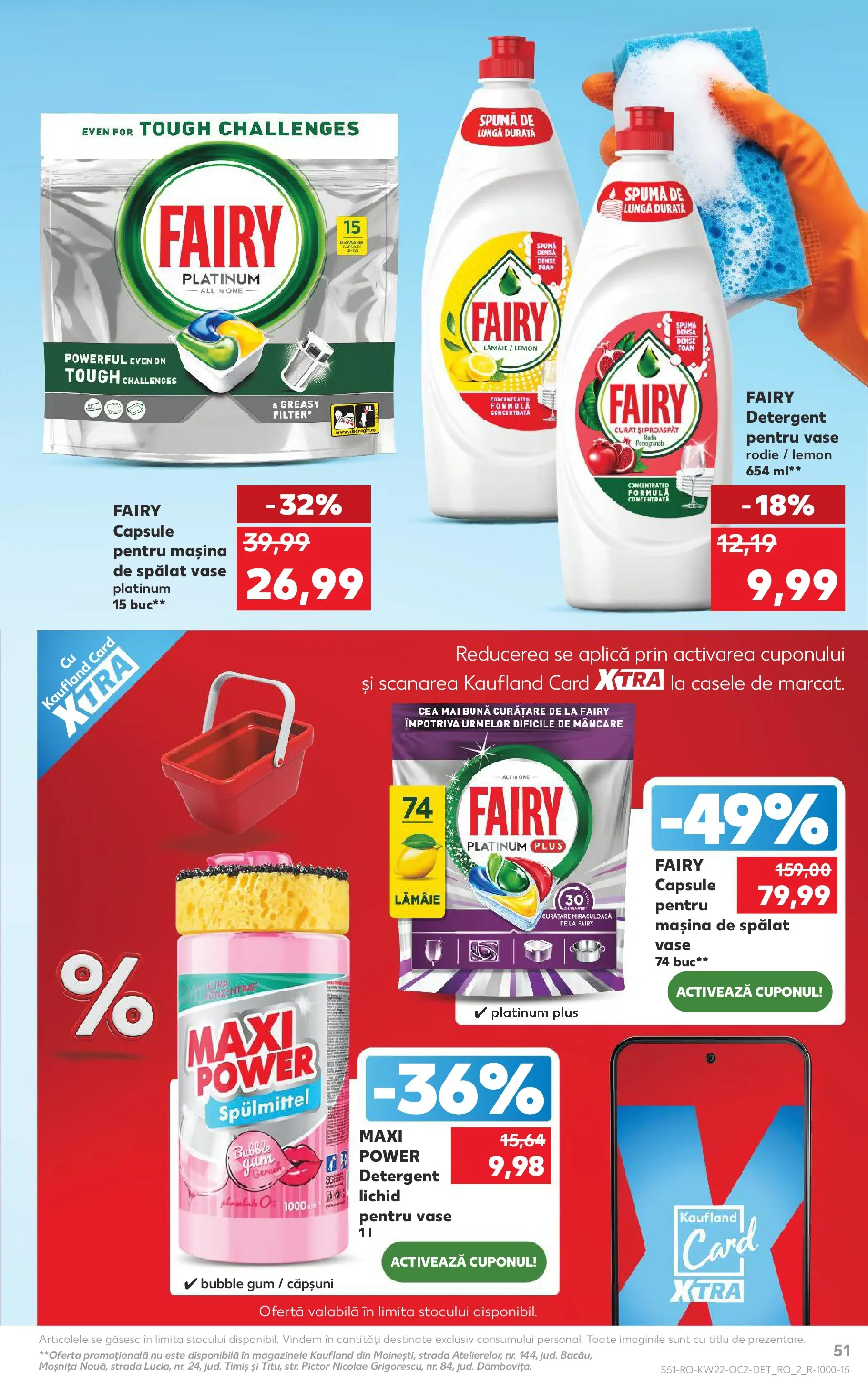 Catalog Kaufland 27 Mai - 1 Iunie 2026 | Pagina 51 | Produse: Mașină De Spălat, Detergent, Capsule pentru mașina de spălat, Căpșuni