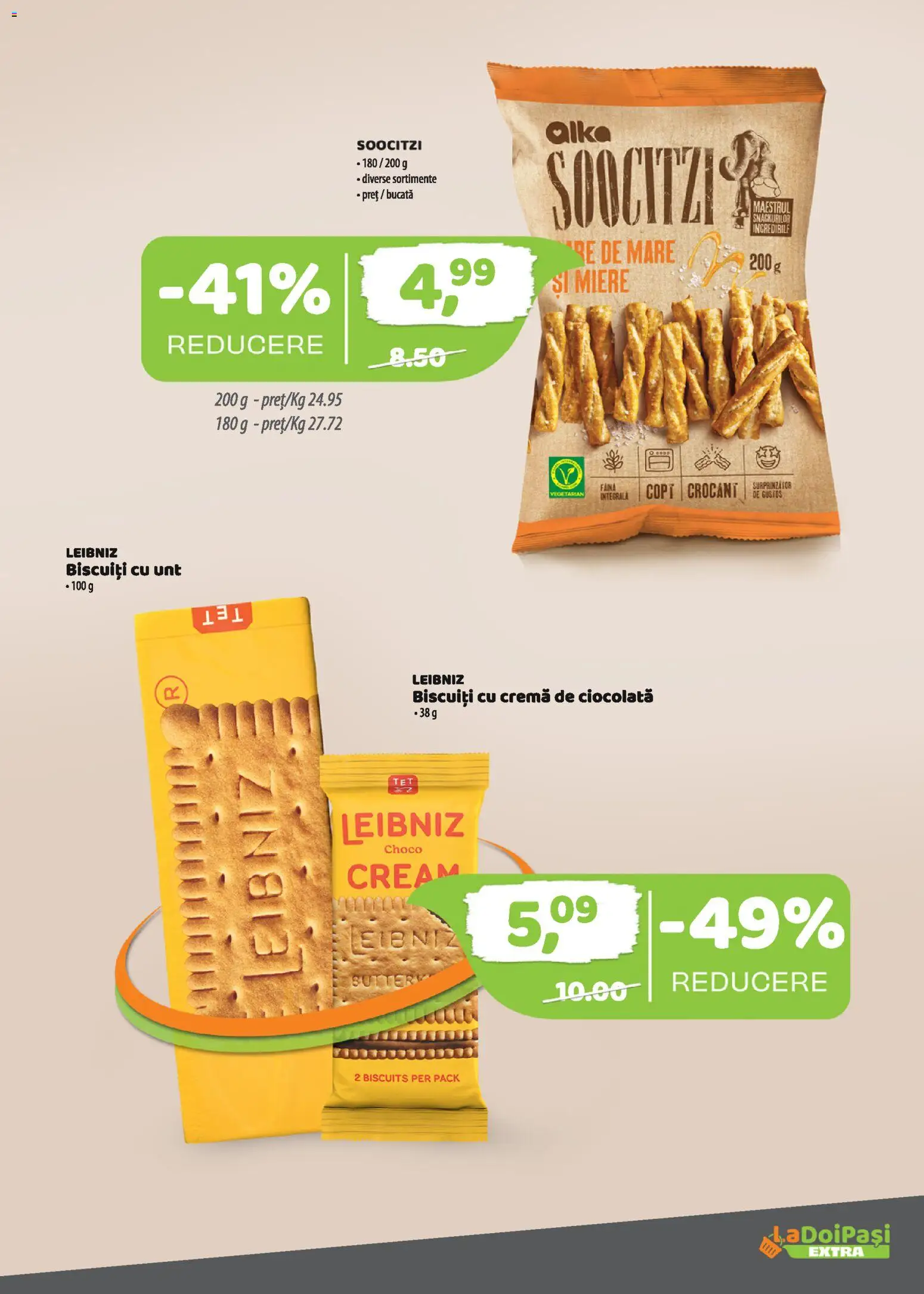 Catalog La Doi Pași 16 - 30 Mai 2026 | Pagina 8 | Produse: Cremă, Ciocolată, Făină, Biscuiți