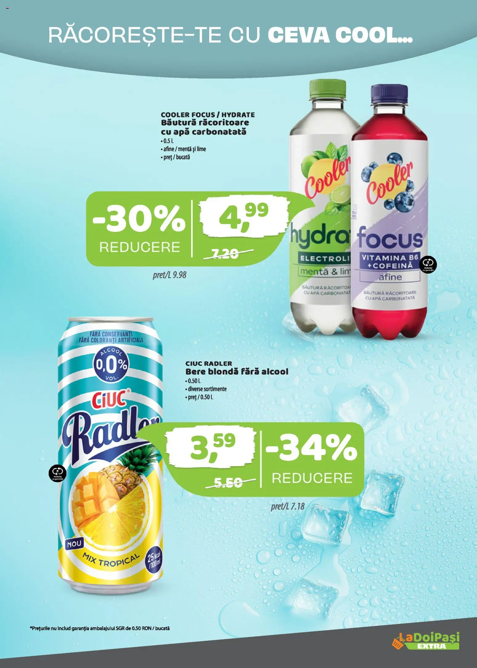 Catalog La Doi Pași 16 - 30 Mai 2026 | Pagina 9 | Produse: Lime, Afine, Bere, Apă